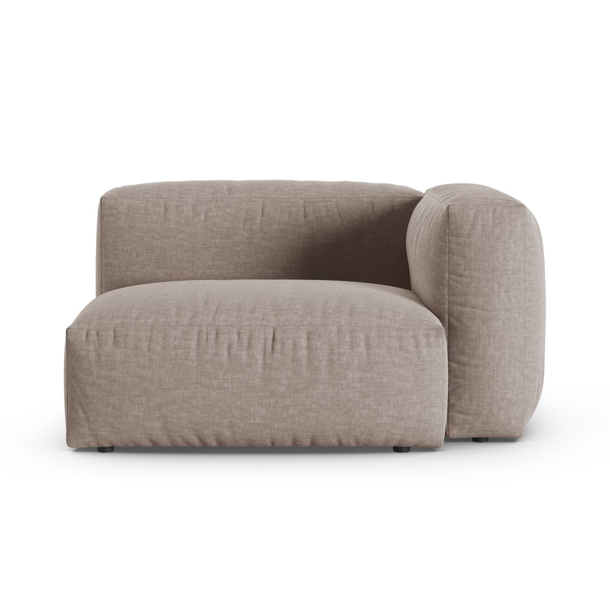 Moduł z prawym podłokietnikiem XL MARTINA ciemnobeżowy – Micadoni