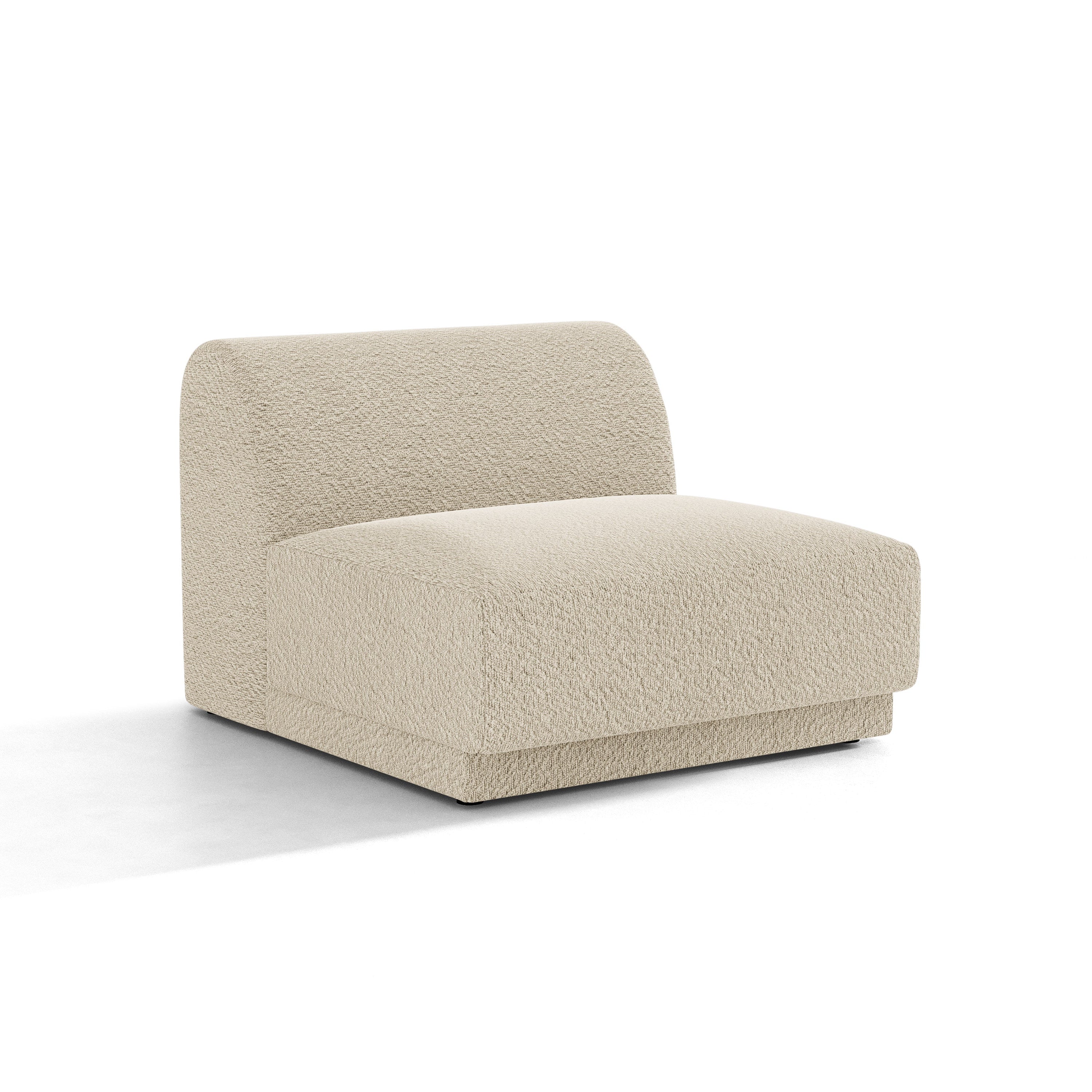 Fotel / moduł MILEY beżowy boucle – Micadoni