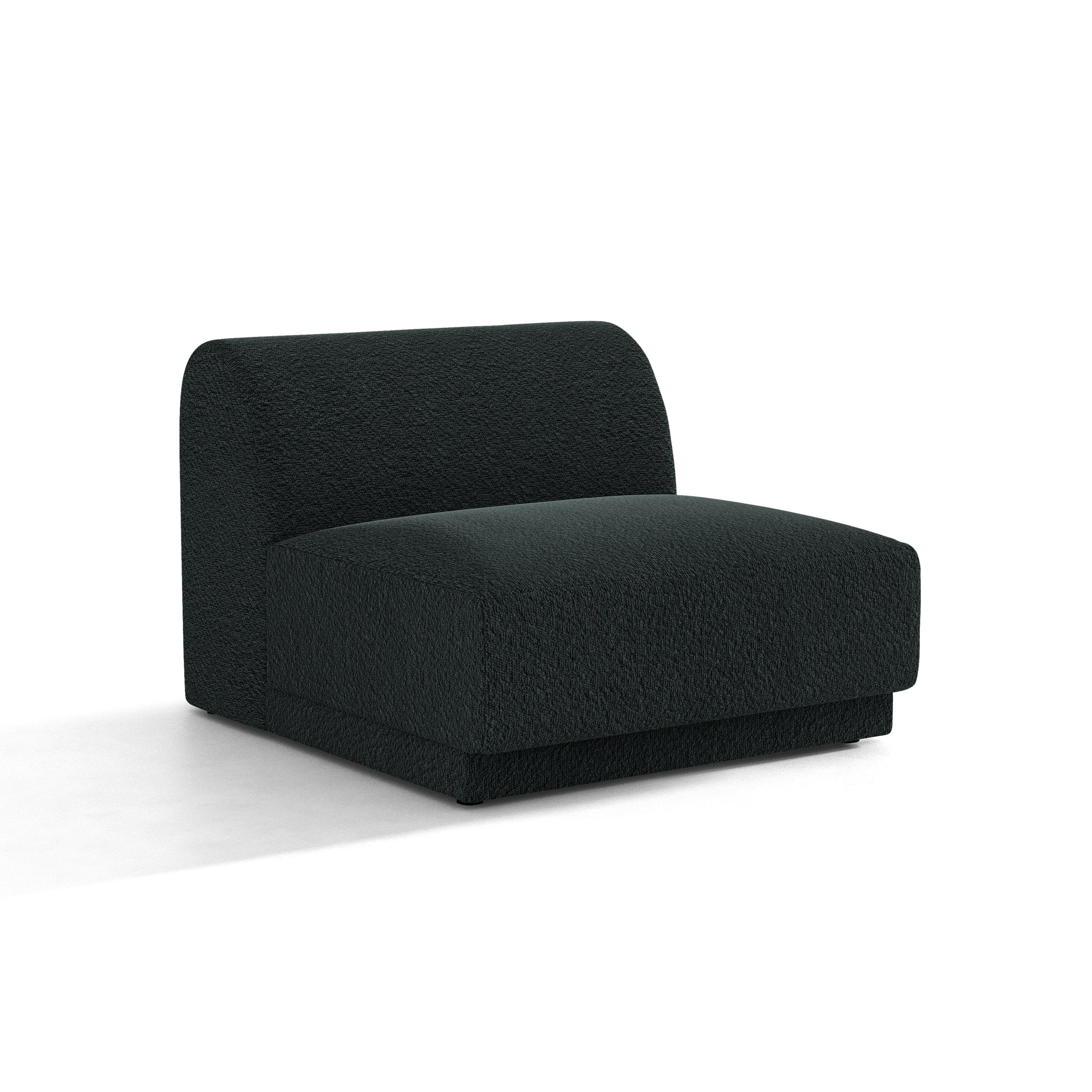 Fotel / moduł MILEY czarny boucle – Micadoni
