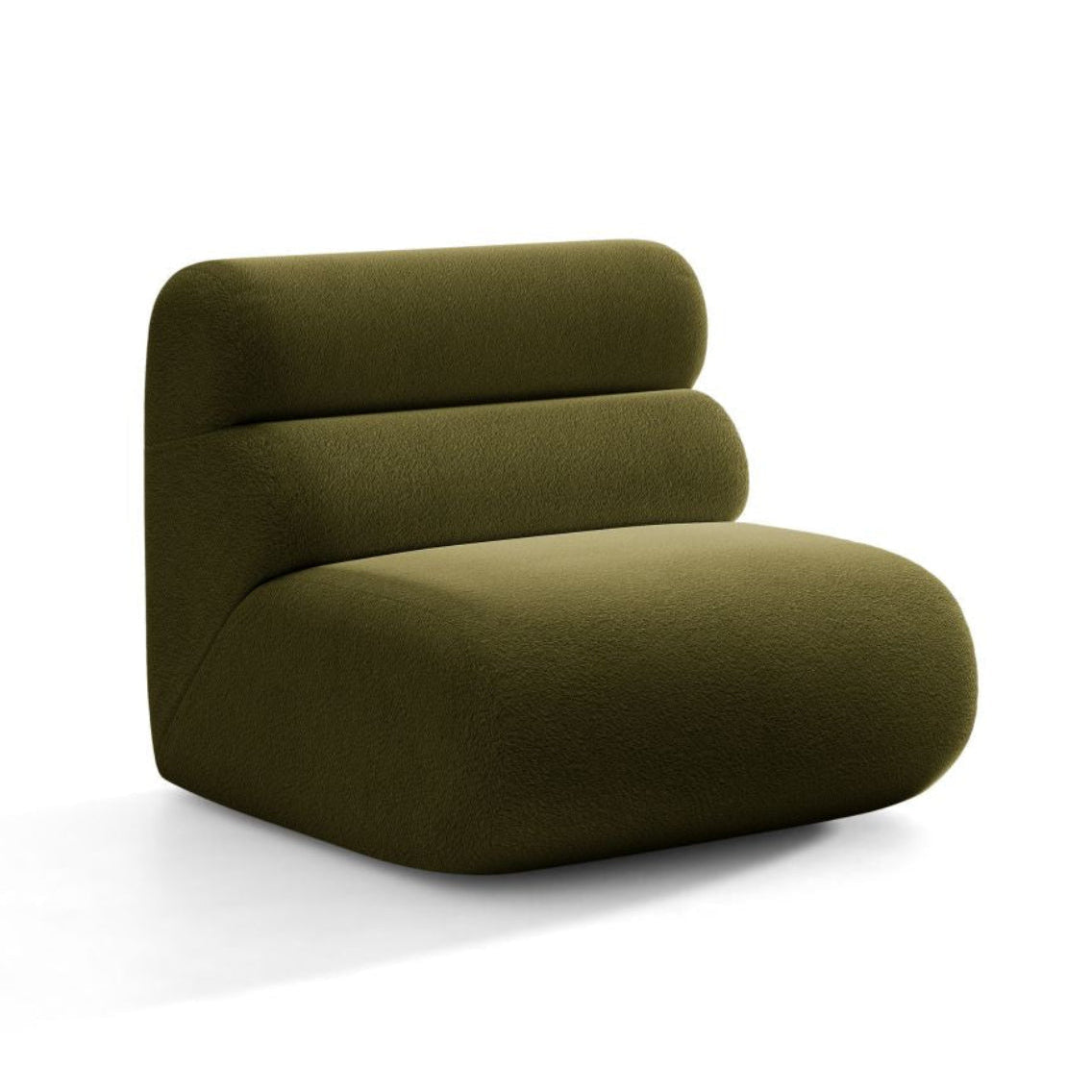 NEO Armchair / Module in Olive Boucle