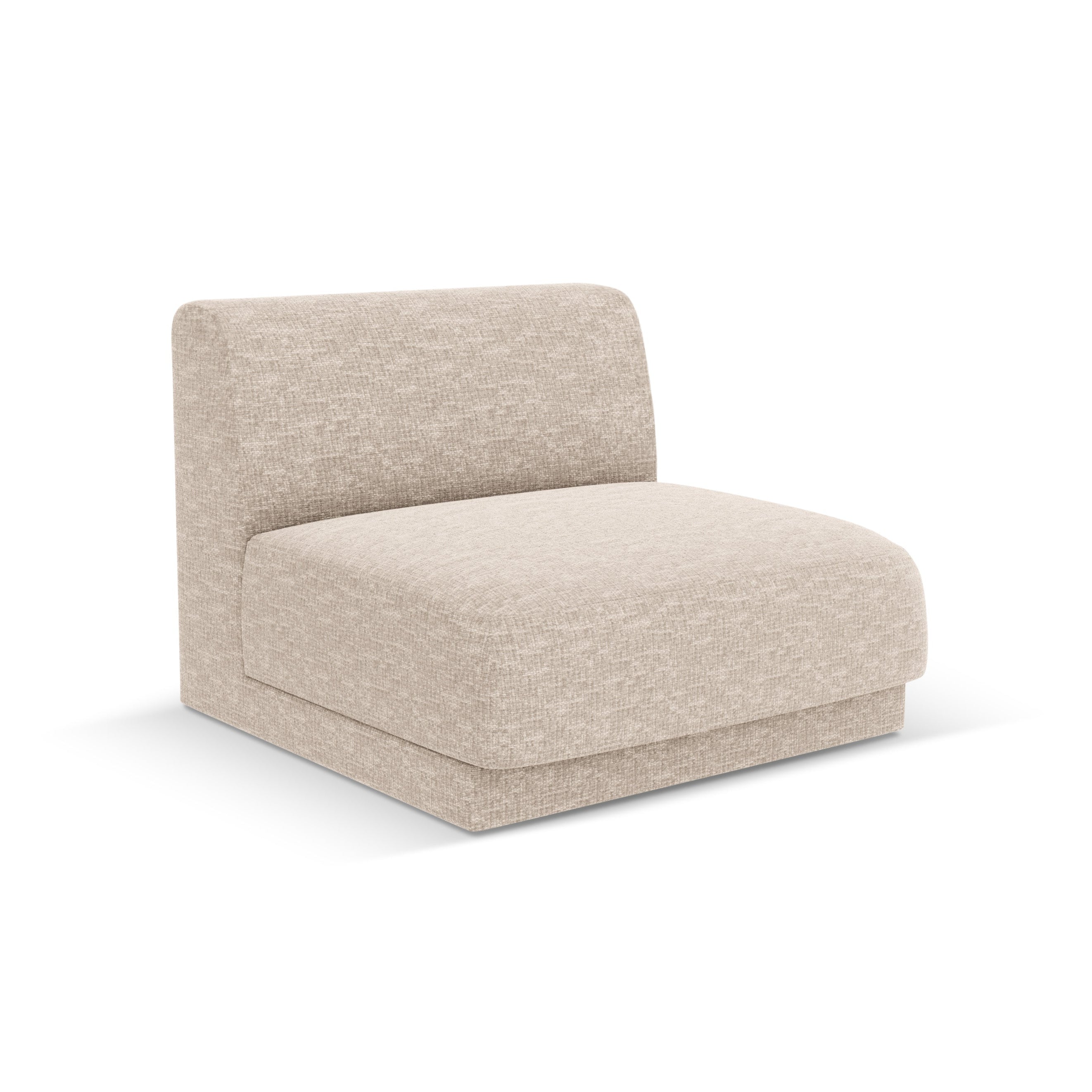Sessel / Modul MILEY beige schimmernder Chenille