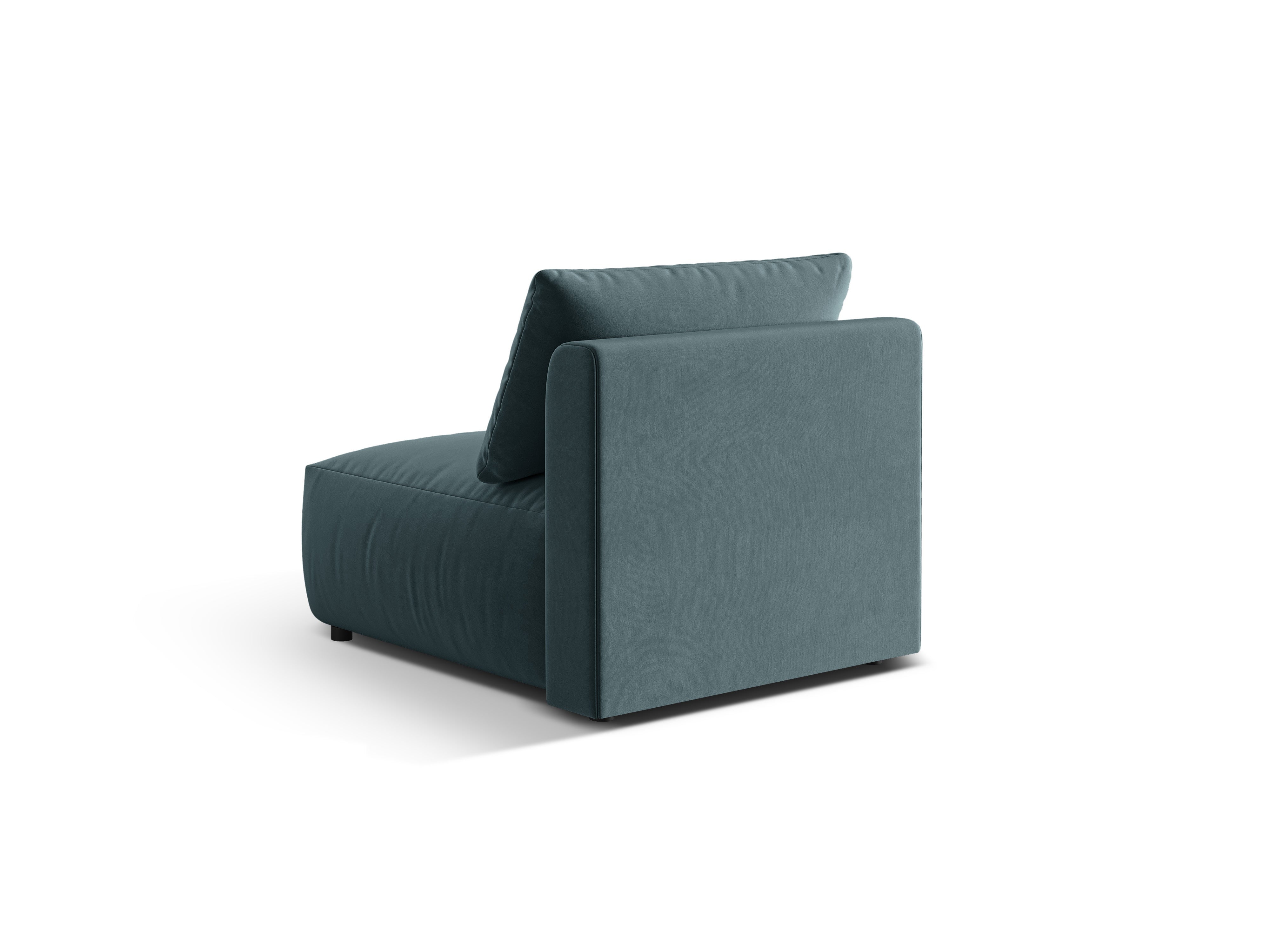 CHRIS Velvet Modular Sofa - Light Blue Center Element