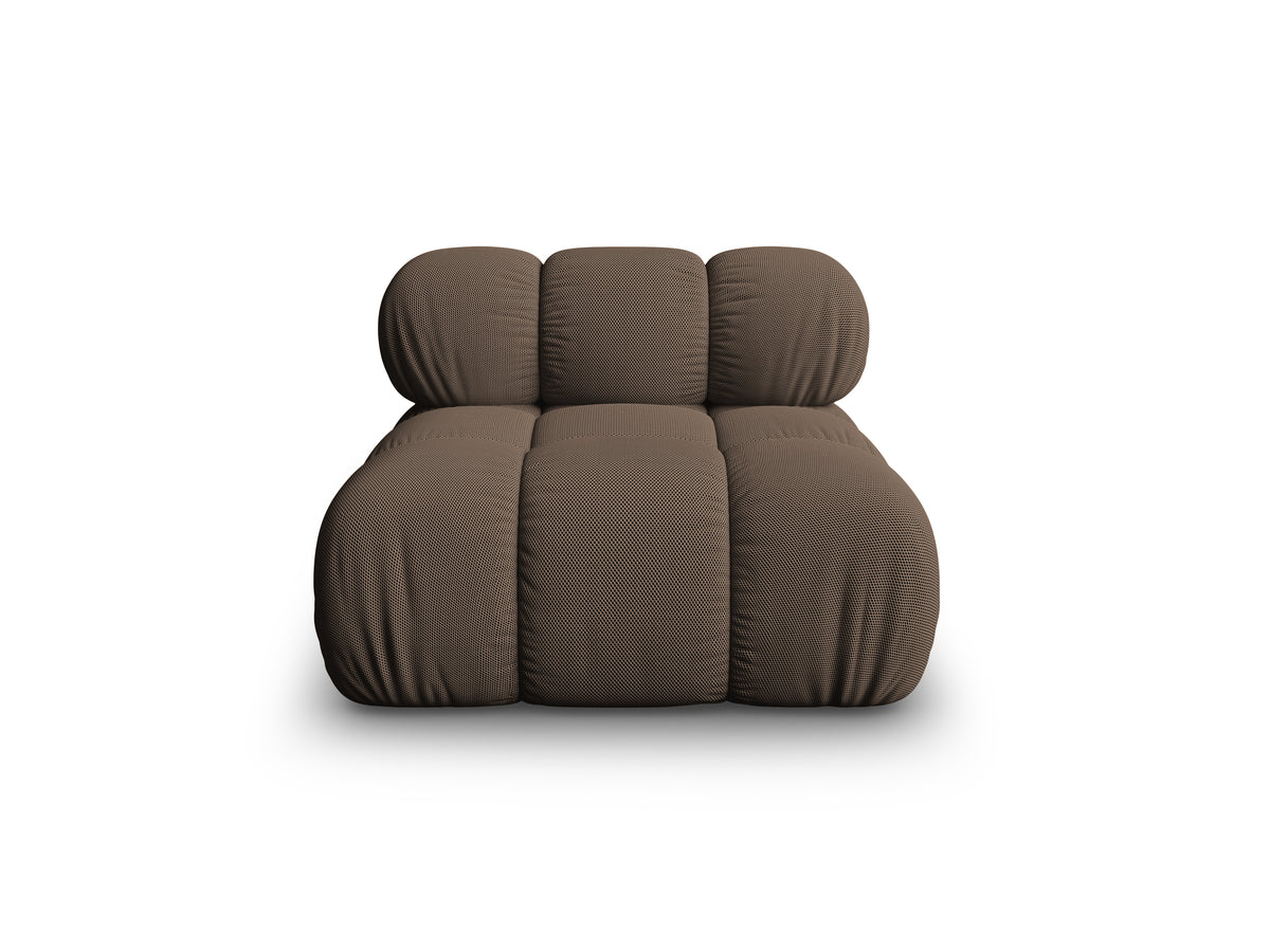 BELLIS Armchair / Module in Brown 3D Fabric
