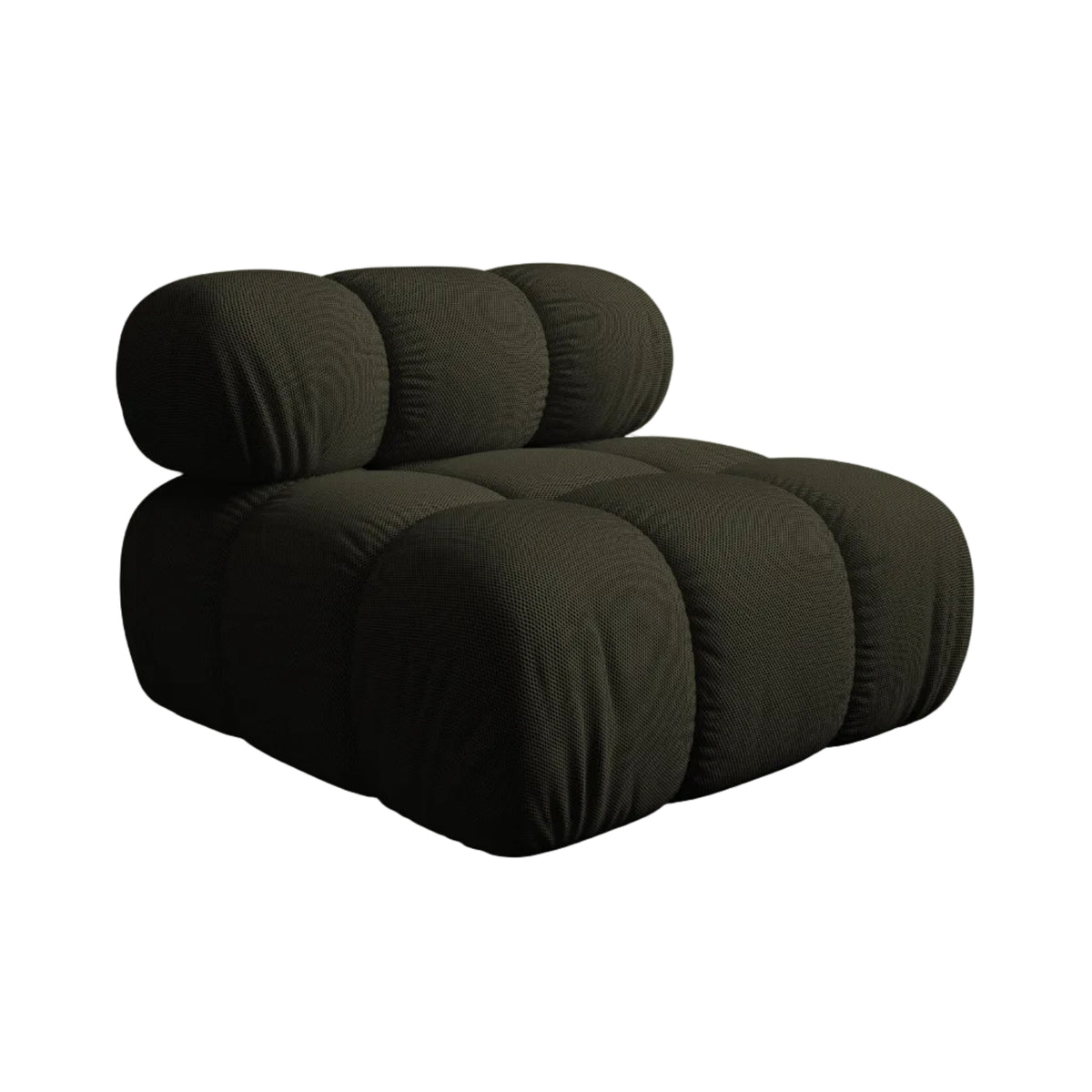 BELLIS Armchair / Module in Dark Green 3D Fabric