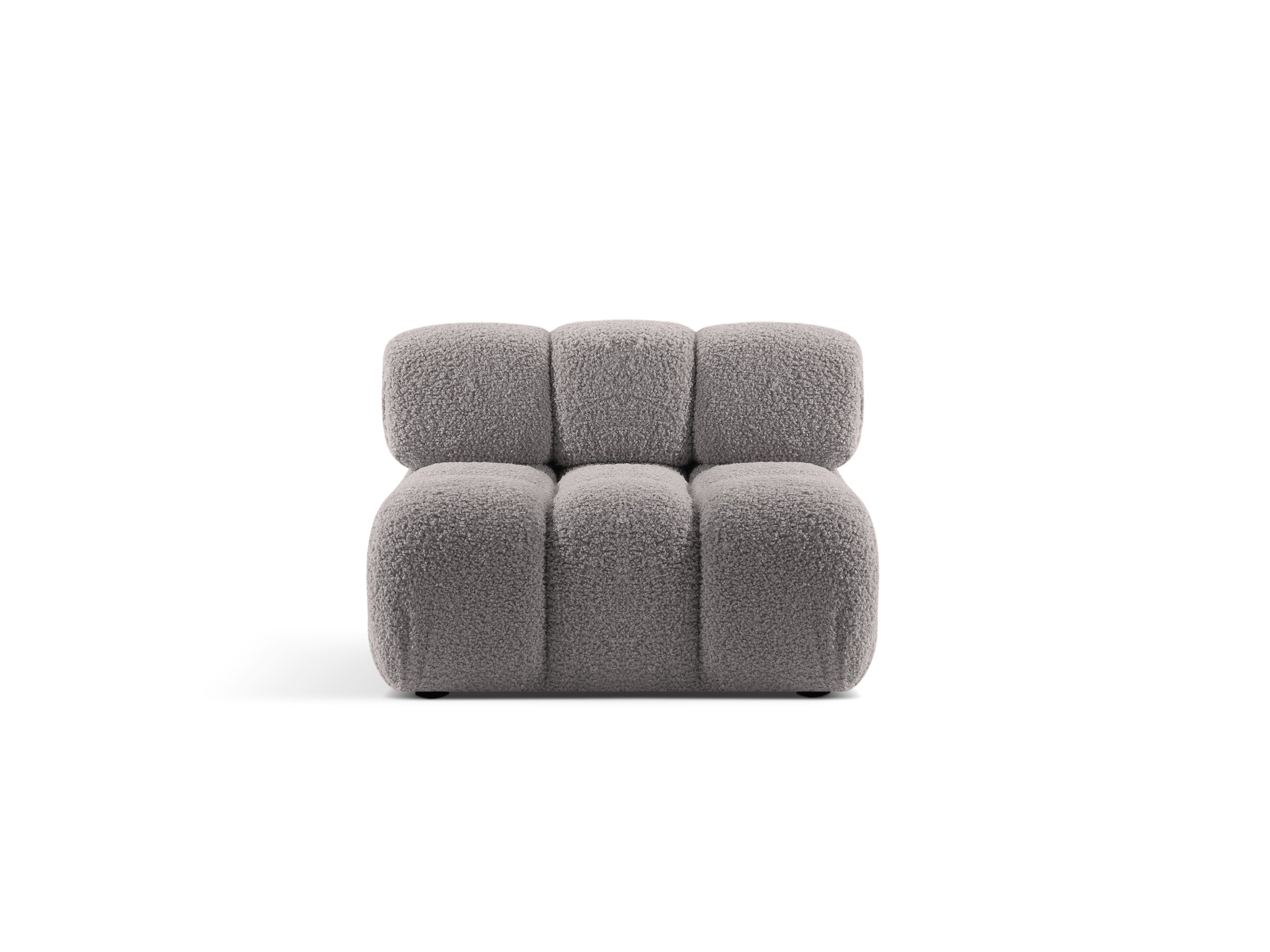 BELLIS Armchair / Module in Gray Boucle