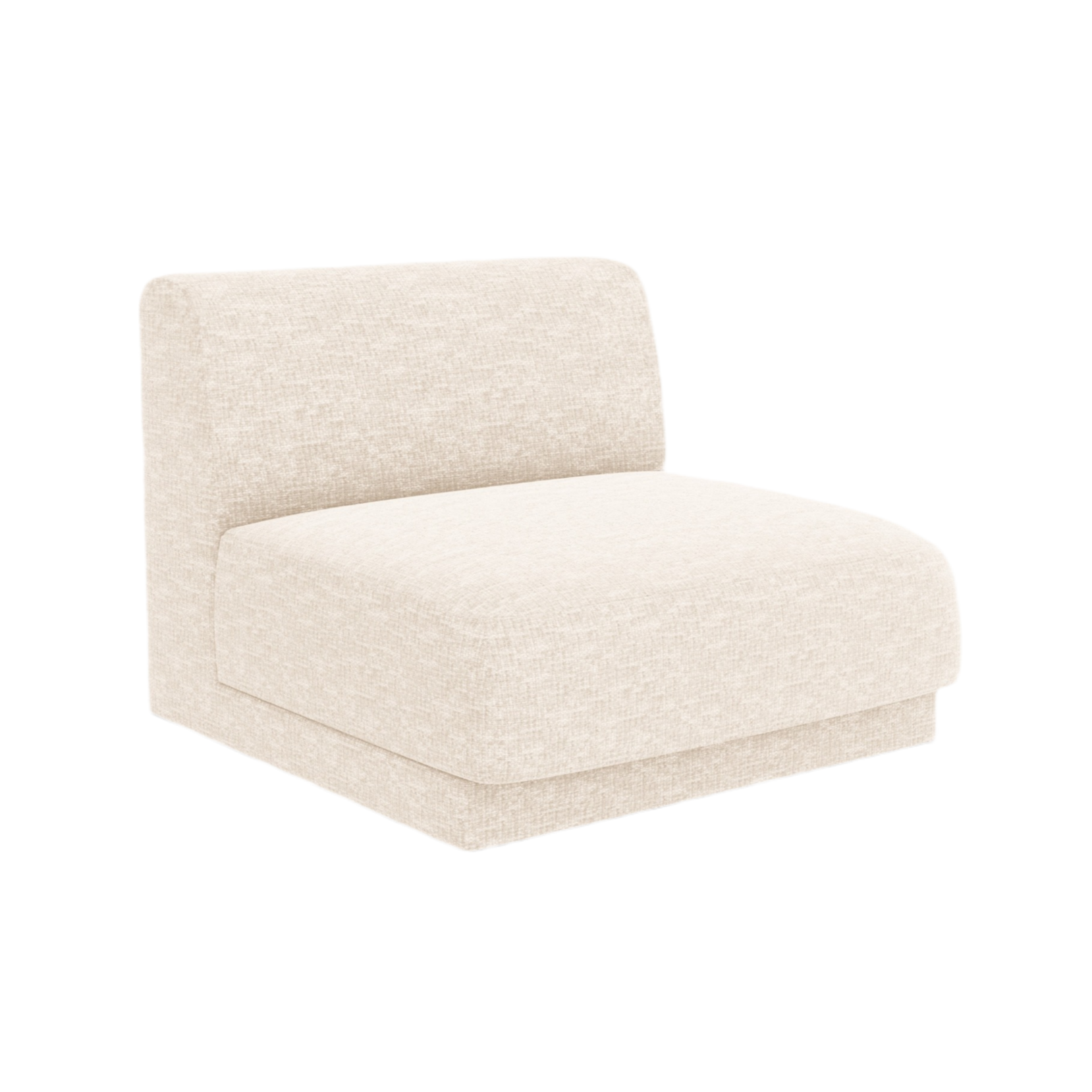 Sessel / Modul MILEY Elfenbein Chenille