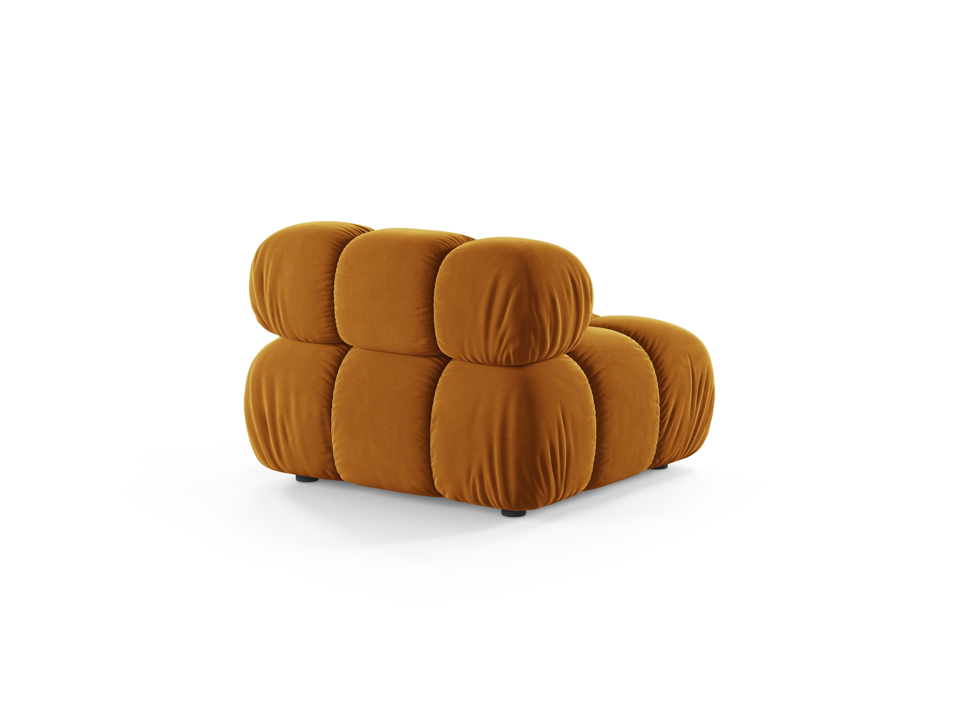BELLIS Armchair / Module in Mustard Velvet