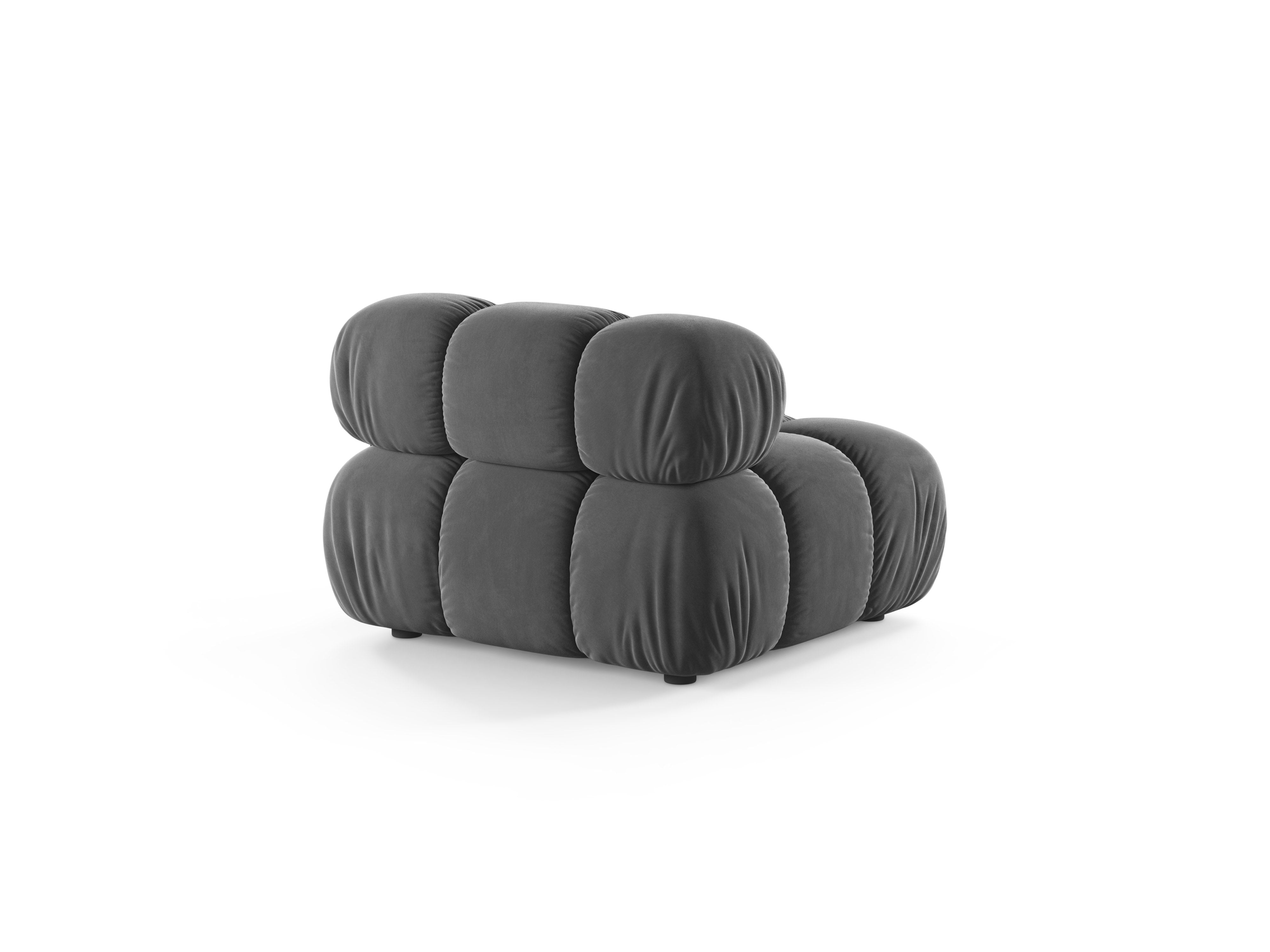 BELLIS Armchair / Module in Gray Velvet