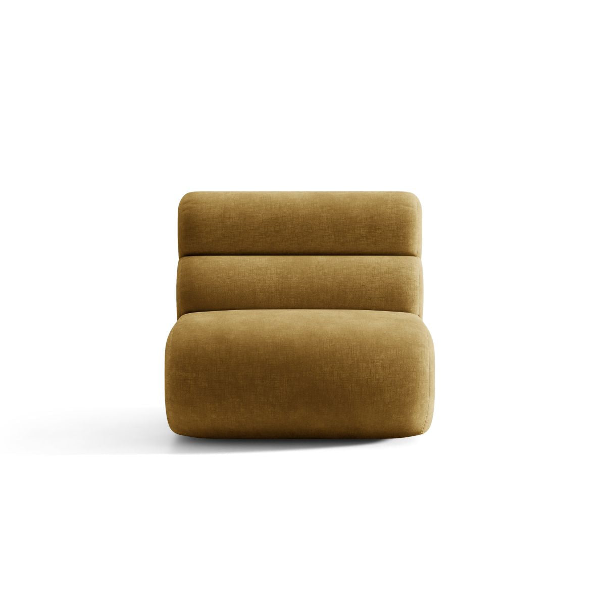 Armchair / NEO module in mustard chenille
