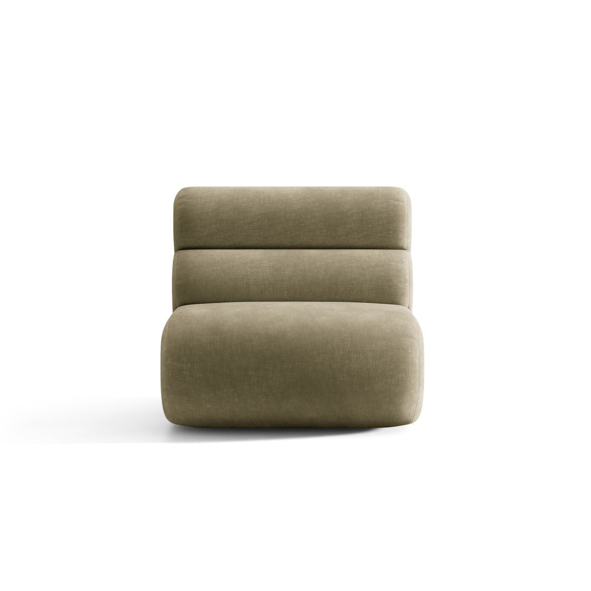 NEO armchair / module in olive chenille