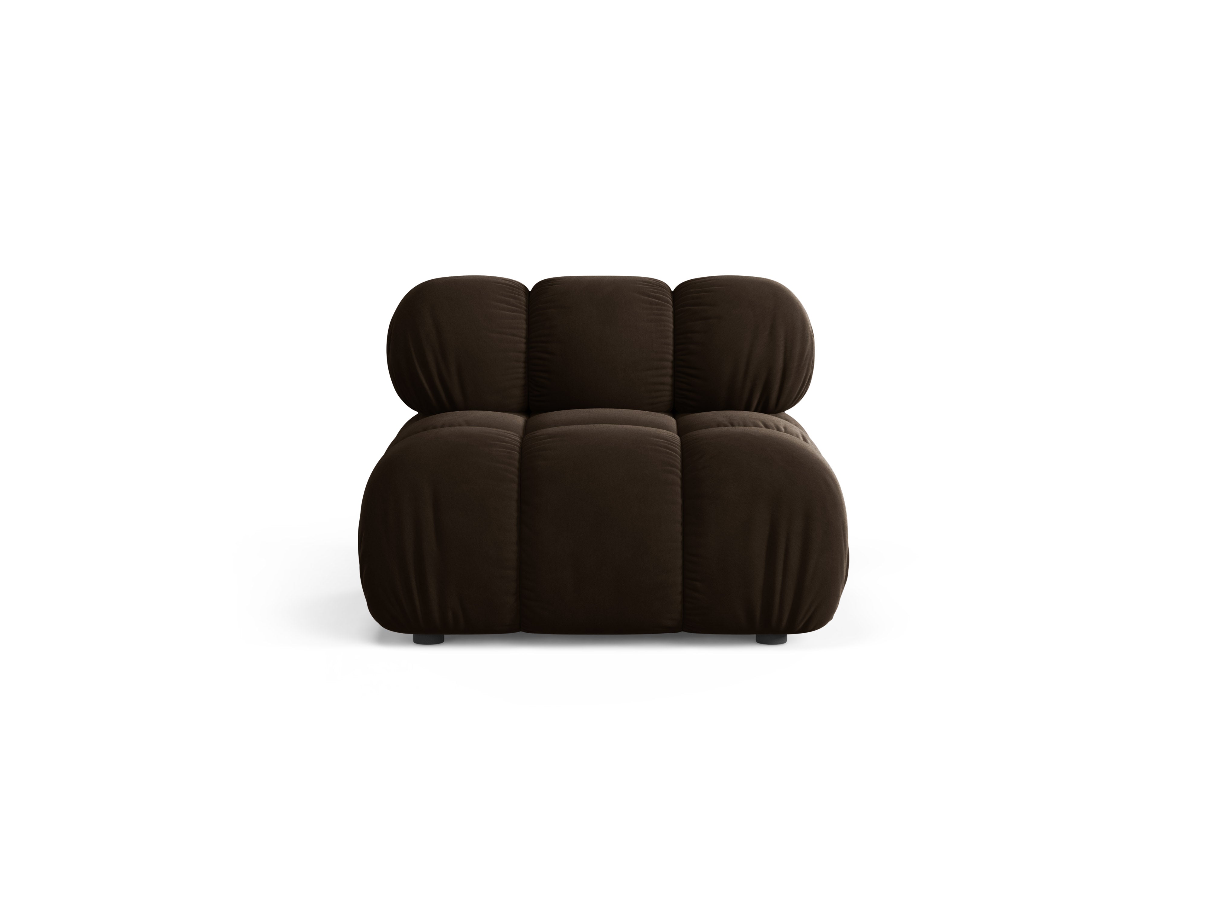Velvet Armchair / Module BELLIS in Chocolate