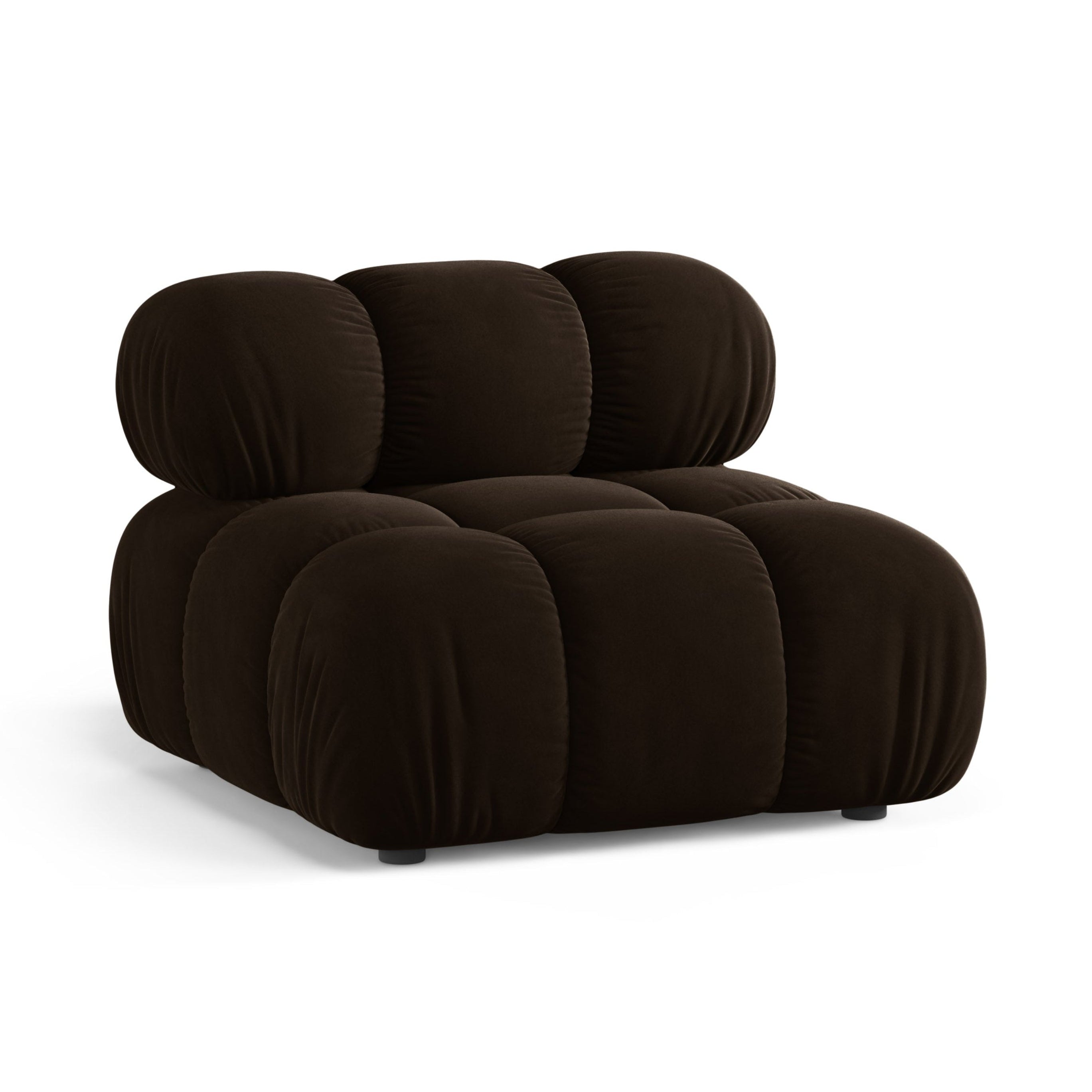 Velvet Armchair / Module BELLIS in Chocolate