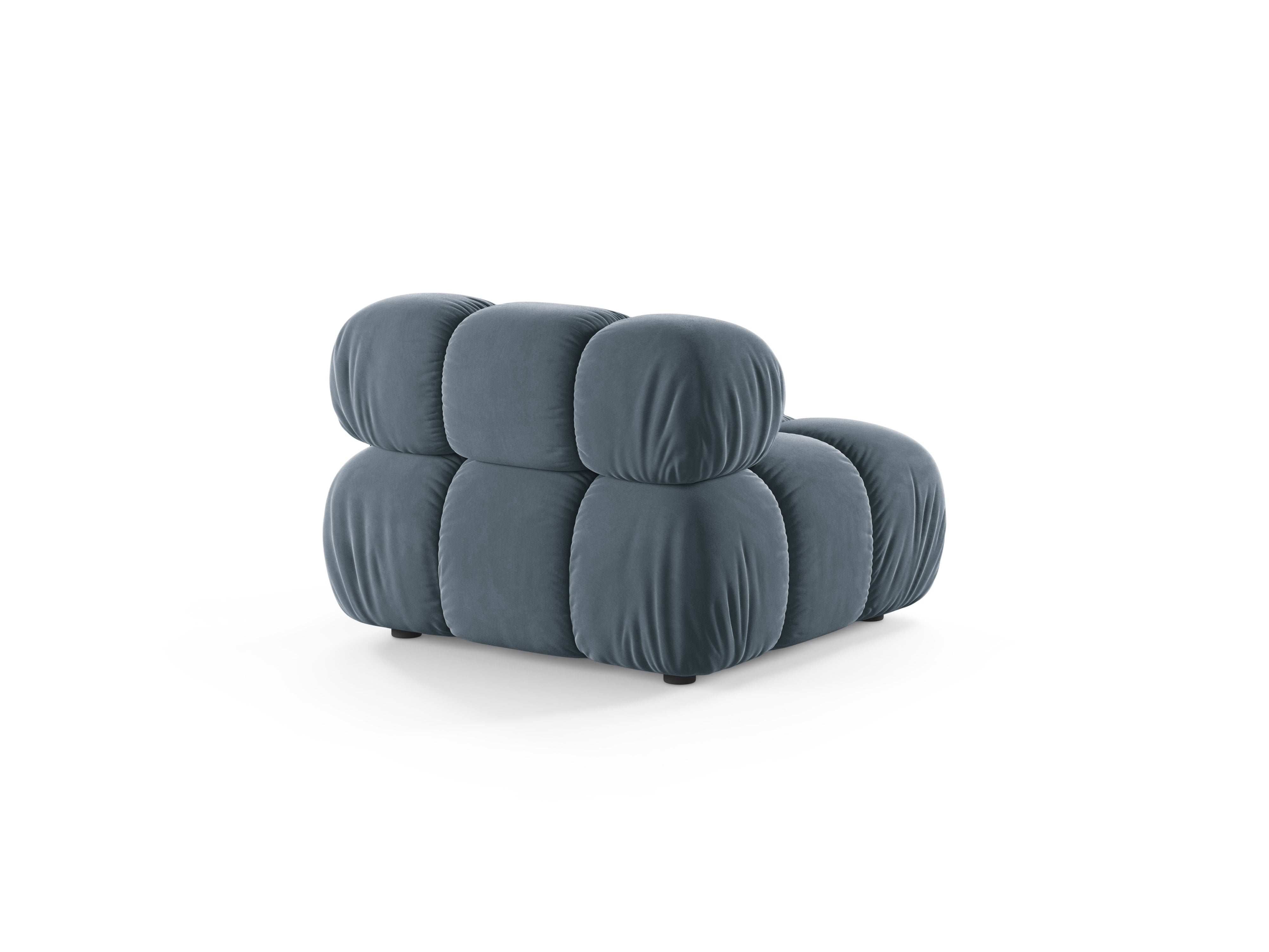 Bellis Blue Velvet Armchair / Module