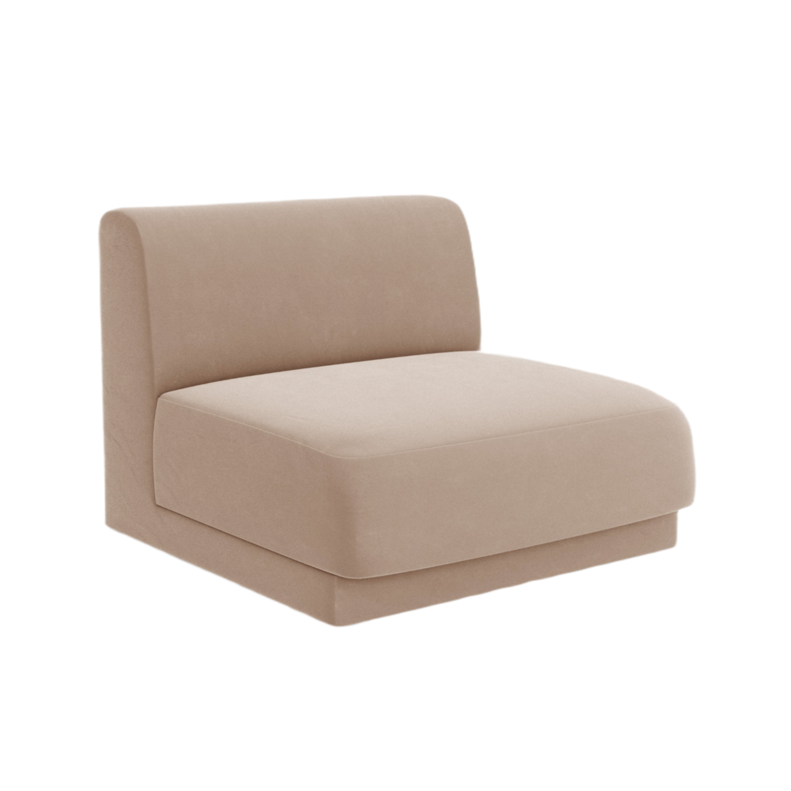 Sessel / Samtmodul MILEY cappuccino