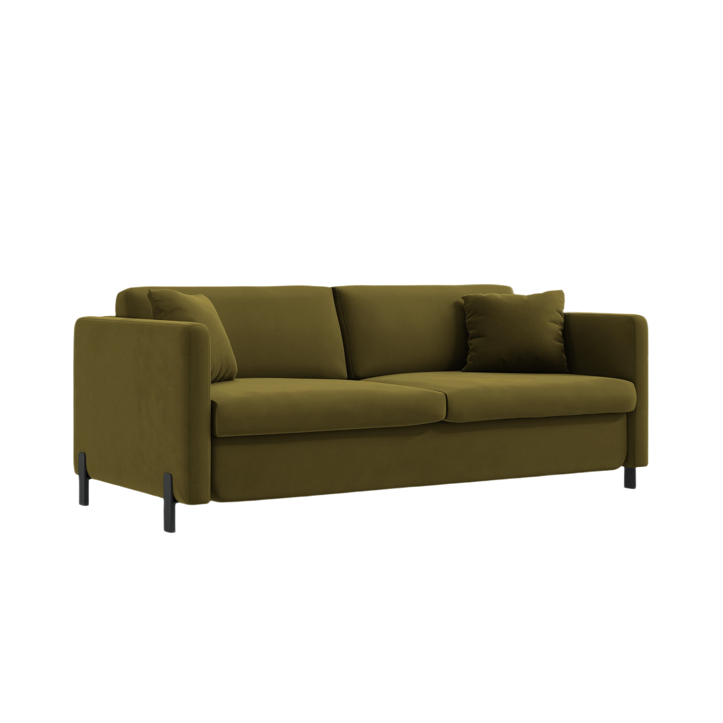 Samtsofa mit Bettfunktion, "Gloria", 2 Sitze, Grün, 182x102x80
In Europa gemacht