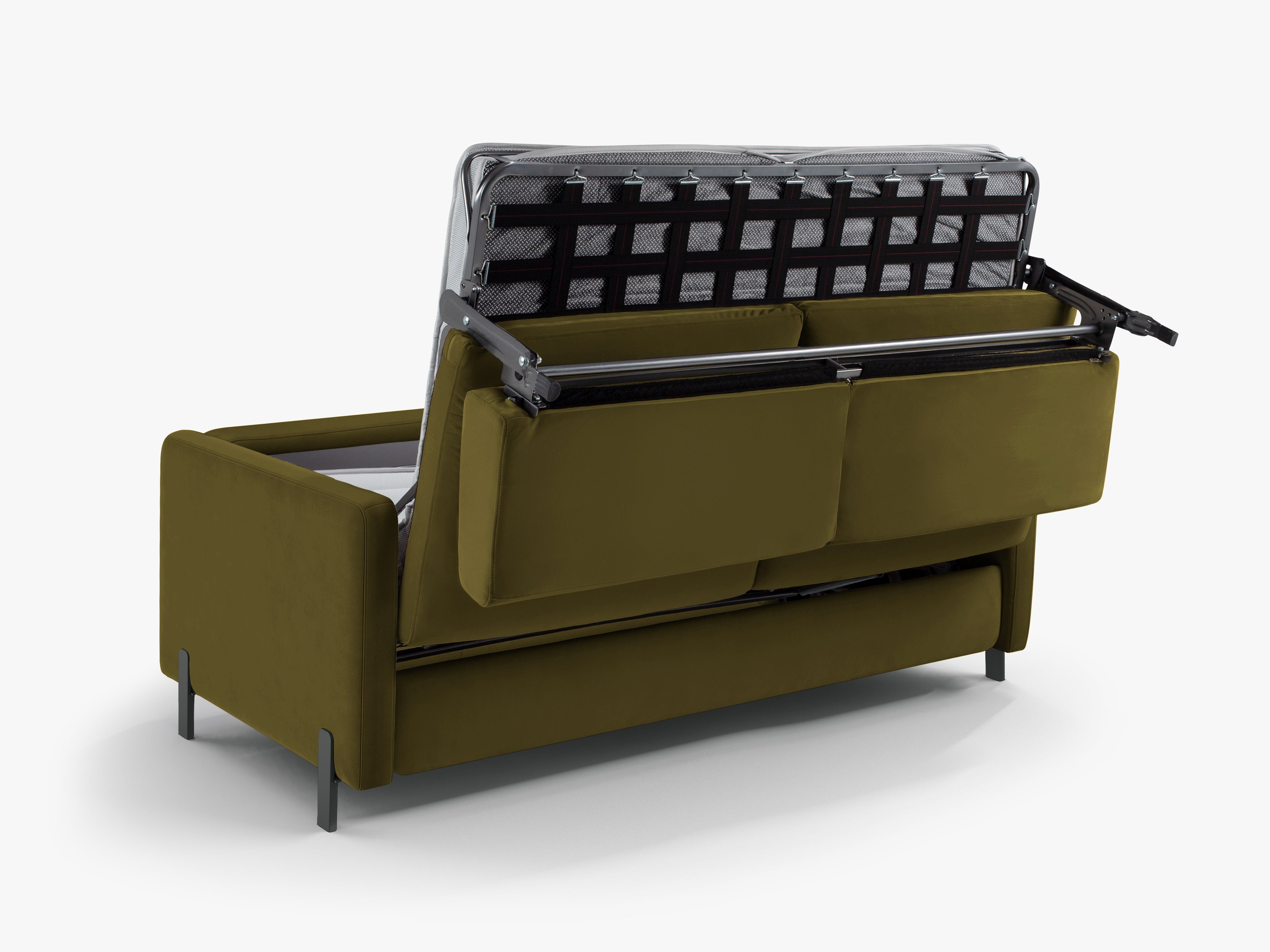 Samtsofa mit Bettfunktion, "Gloria", 2 Sitze, Grün, 182x102x80
In Europa gemacht