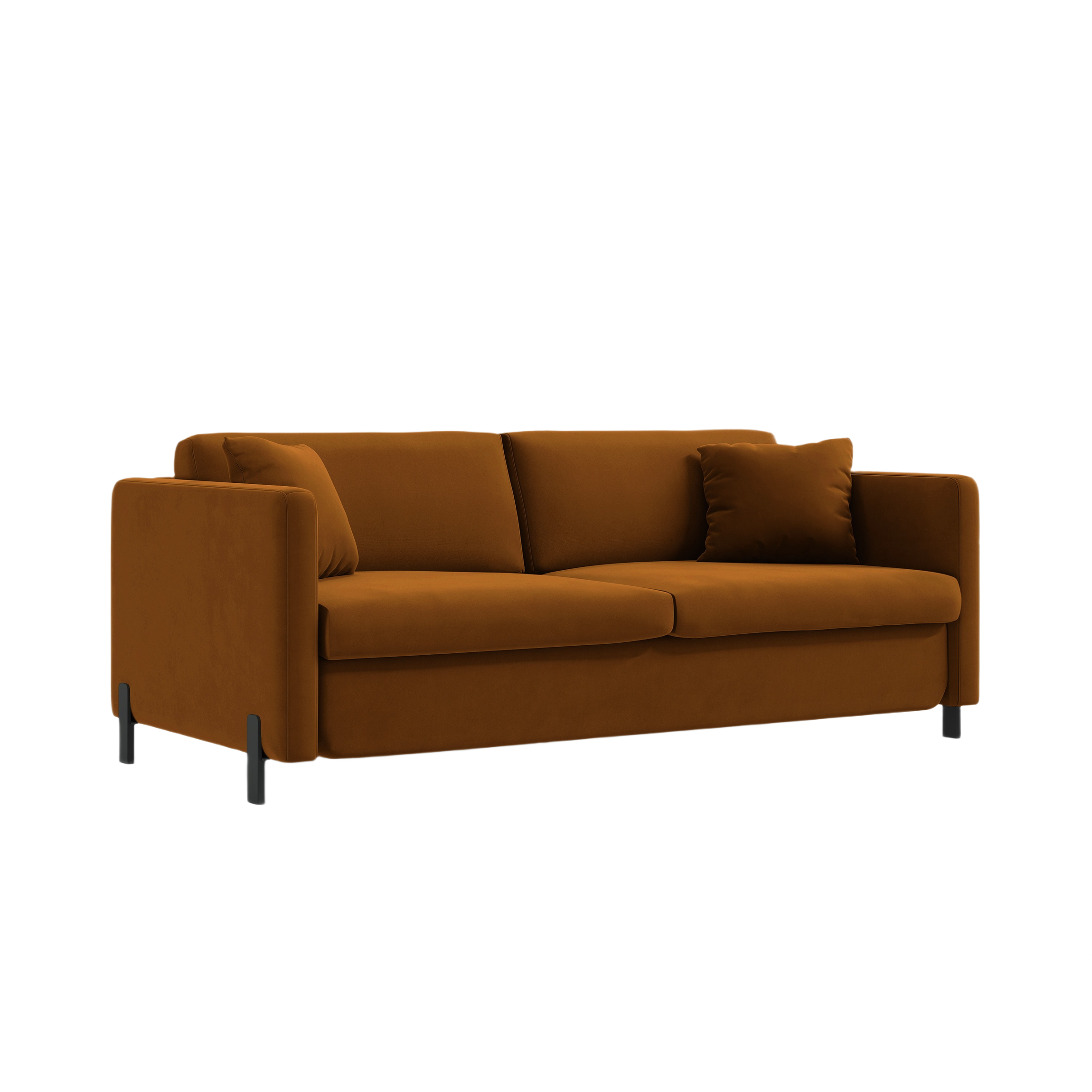 Samtsofa mit Bettfunktion, "Gloria", 2 Sitze, Brown, 182x102x80
In Europa gemacht