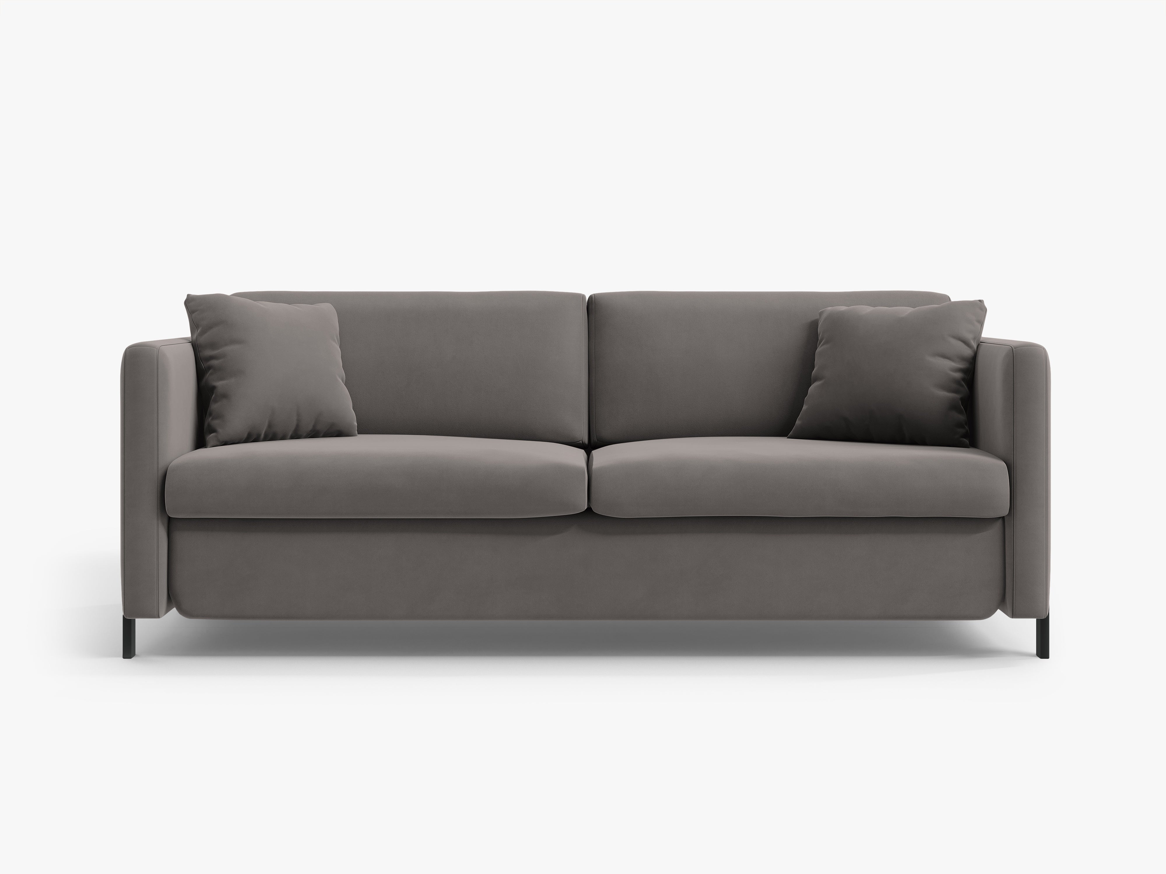 Samtsofa mit Bettfunktion, "Gloria", 2 Sitze, Grau, 182x102x80
In Europa gemacht