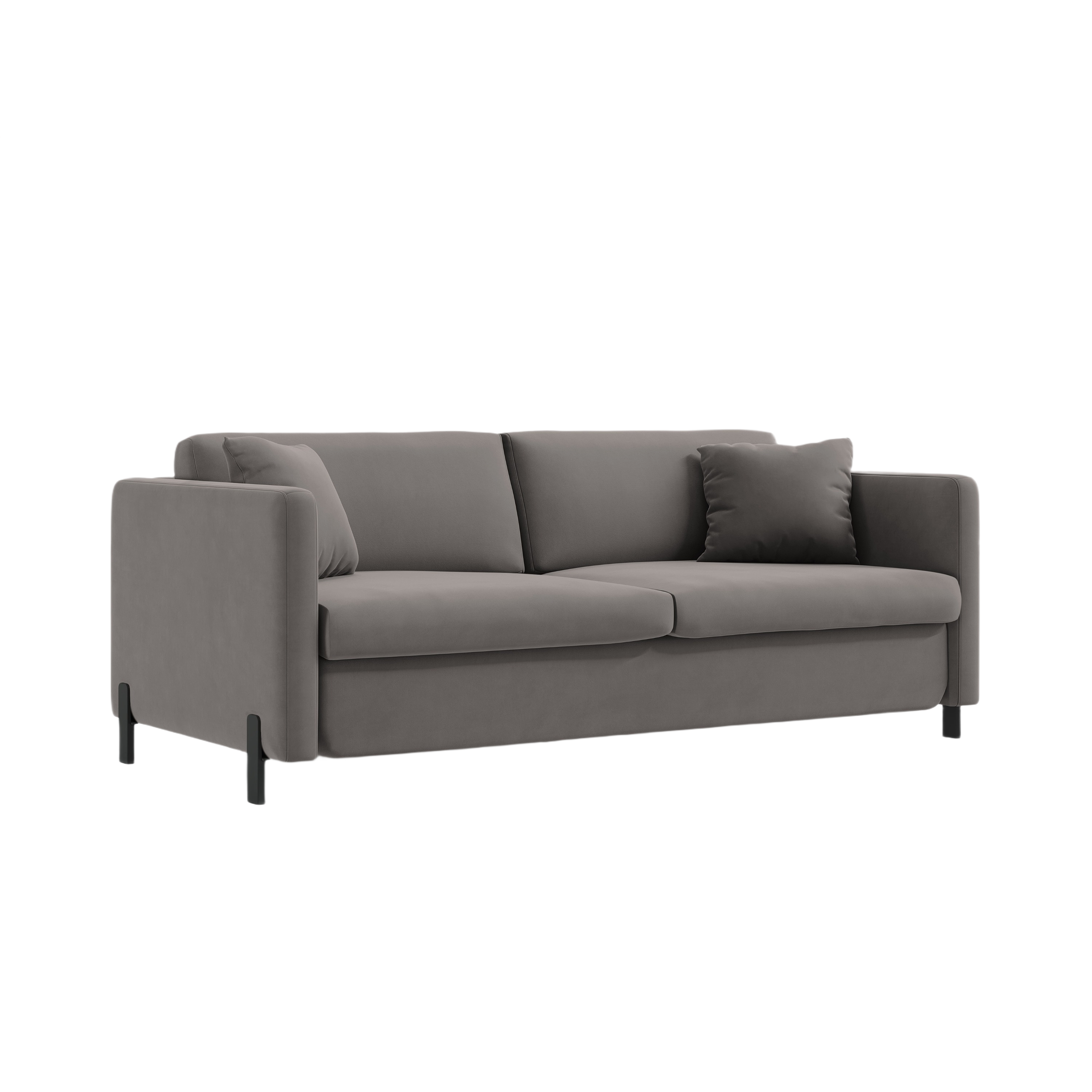 Samtsofa mit Bettfunktion, "Gloria", 2 Sitze, Grau, 182x102x80
In Europa gemacht