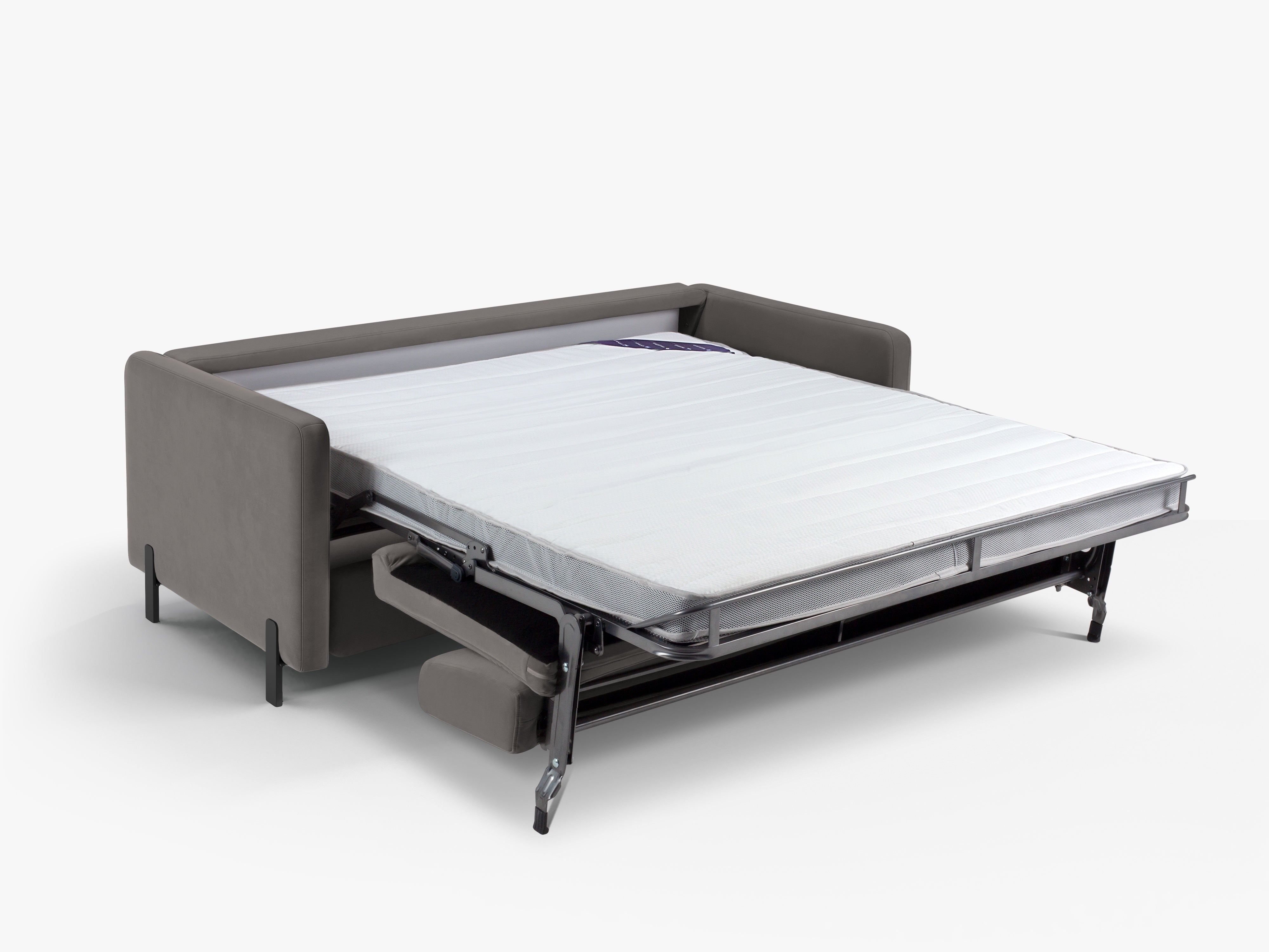 Samtsofa mit Bettfunktion, "Gloria", 2 Sitze, Grau, 182x102x80
In Europa gemacht