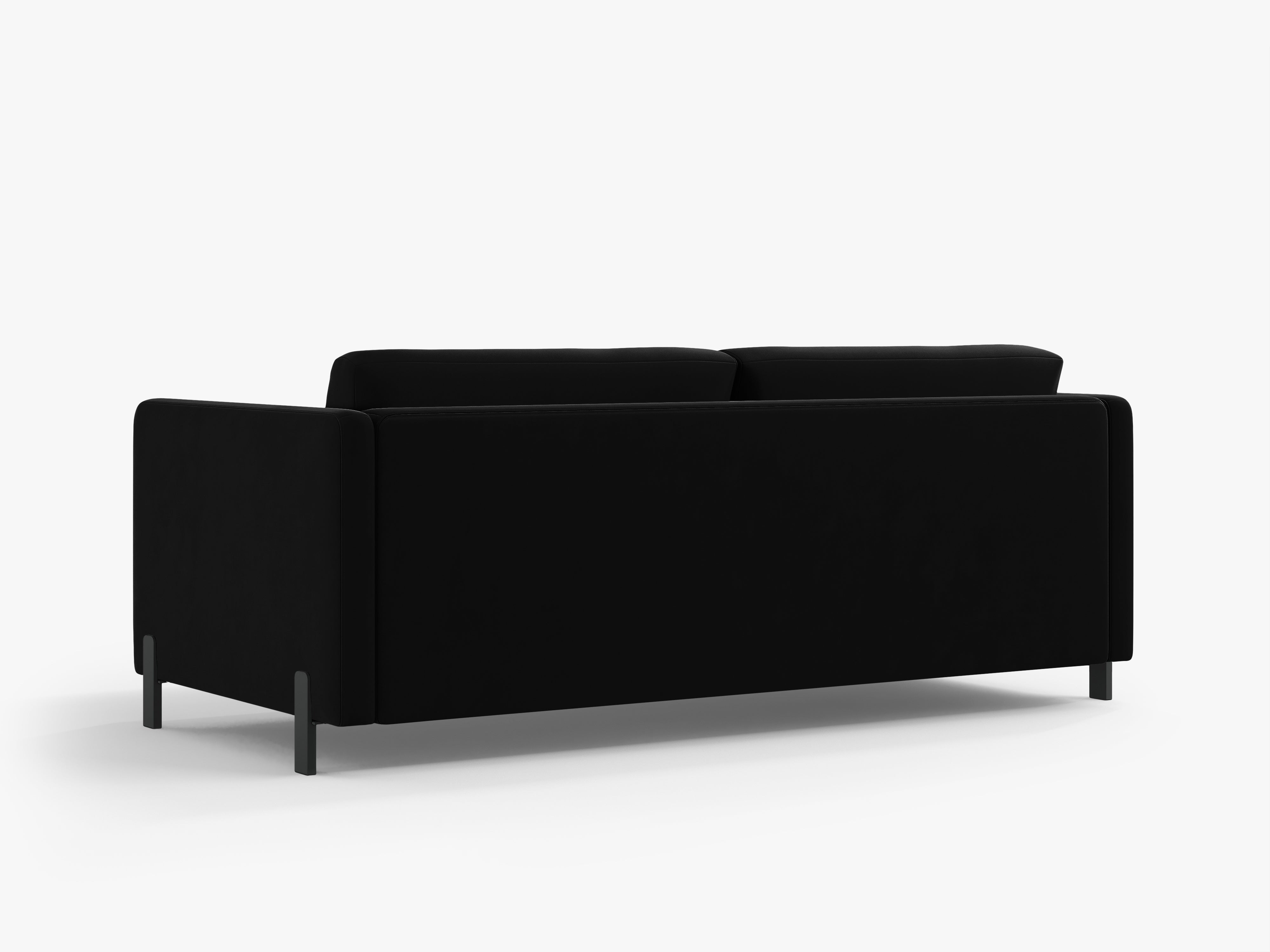 Samtsofa mit Bettfunktion, "Gloria", 2 Sitze, schwarz, 182x102x80
In Europa gemacht