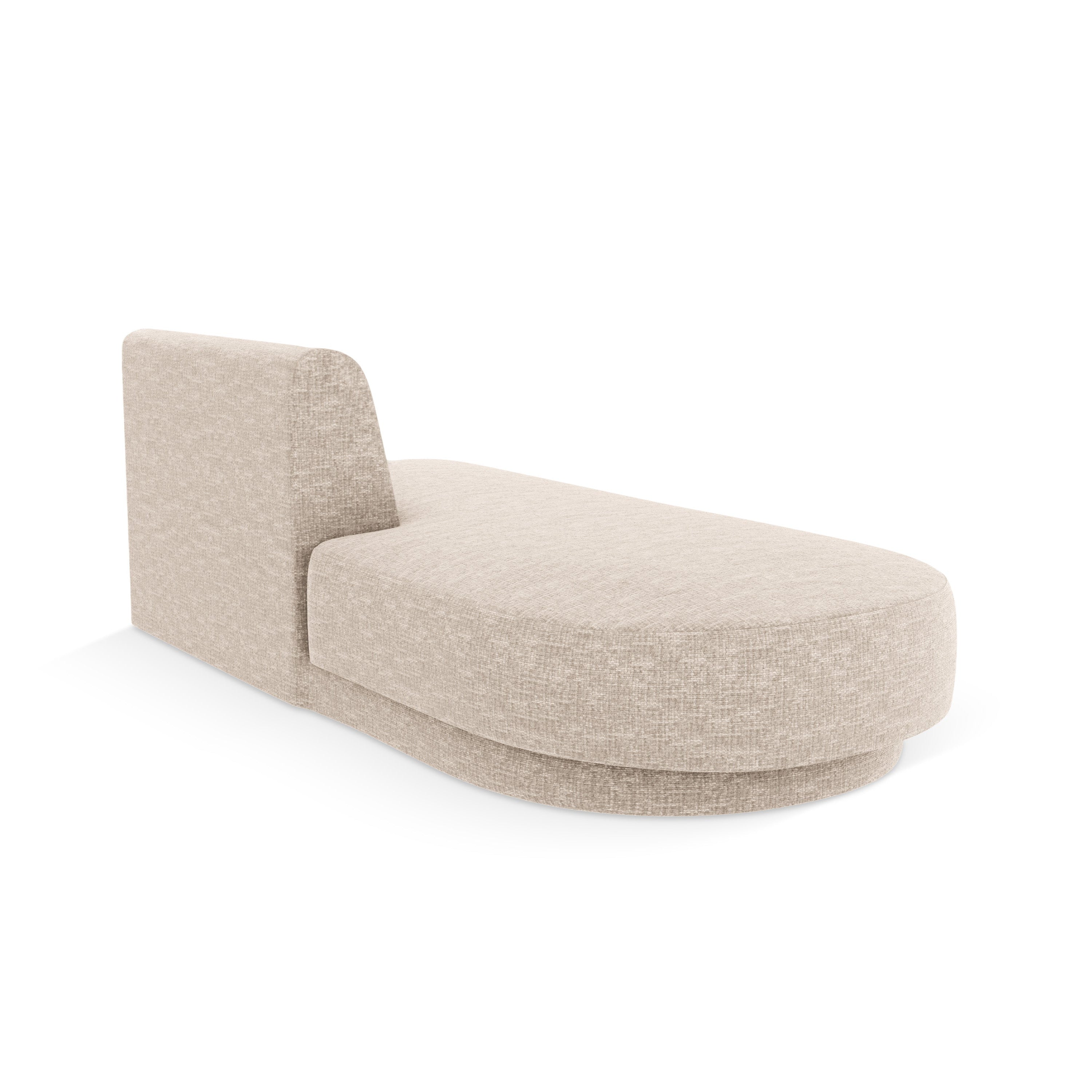 2-sitziger linksseitiger Sessel MILEY in beige samtweich