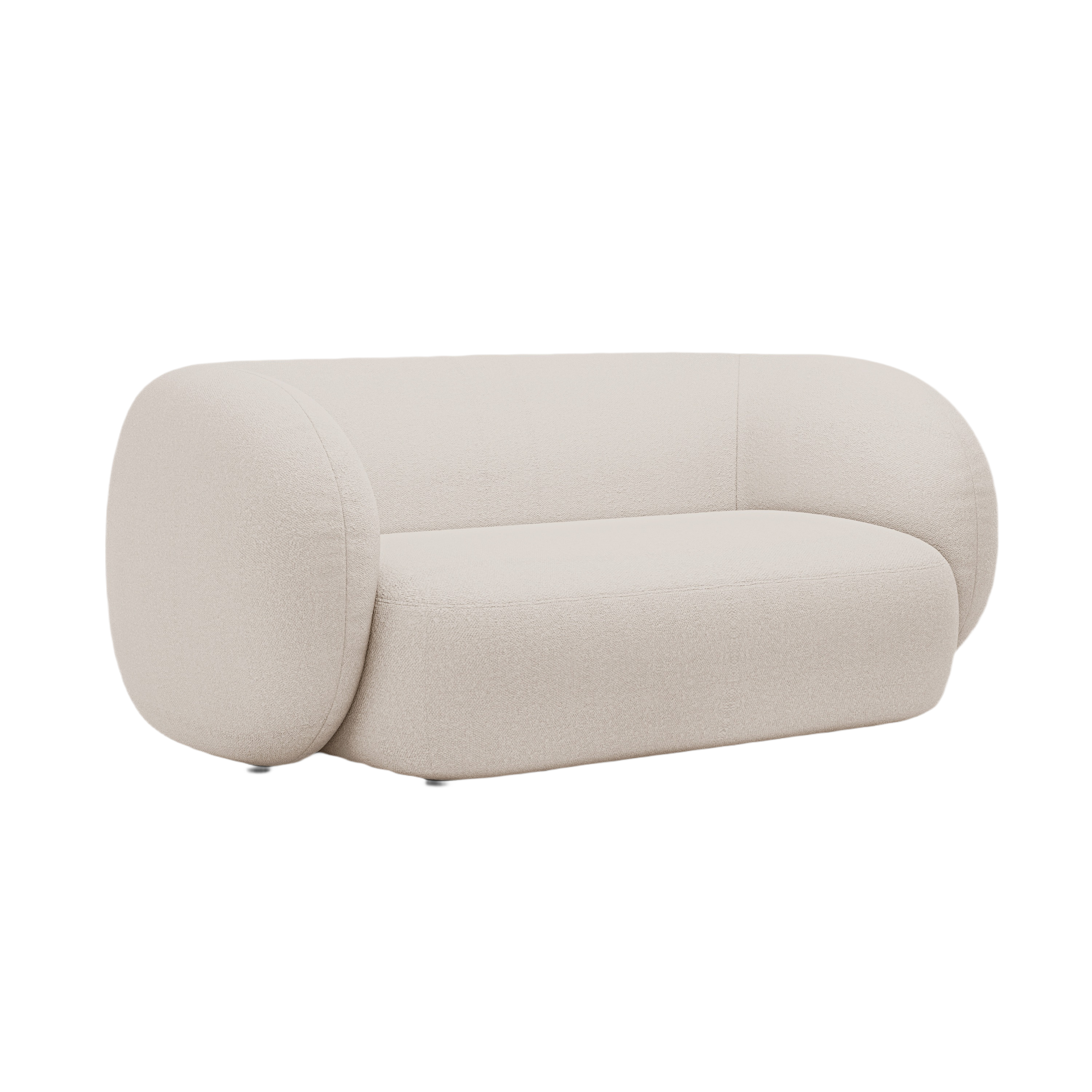 Sofa 2-sitzig KATE beige Boucle