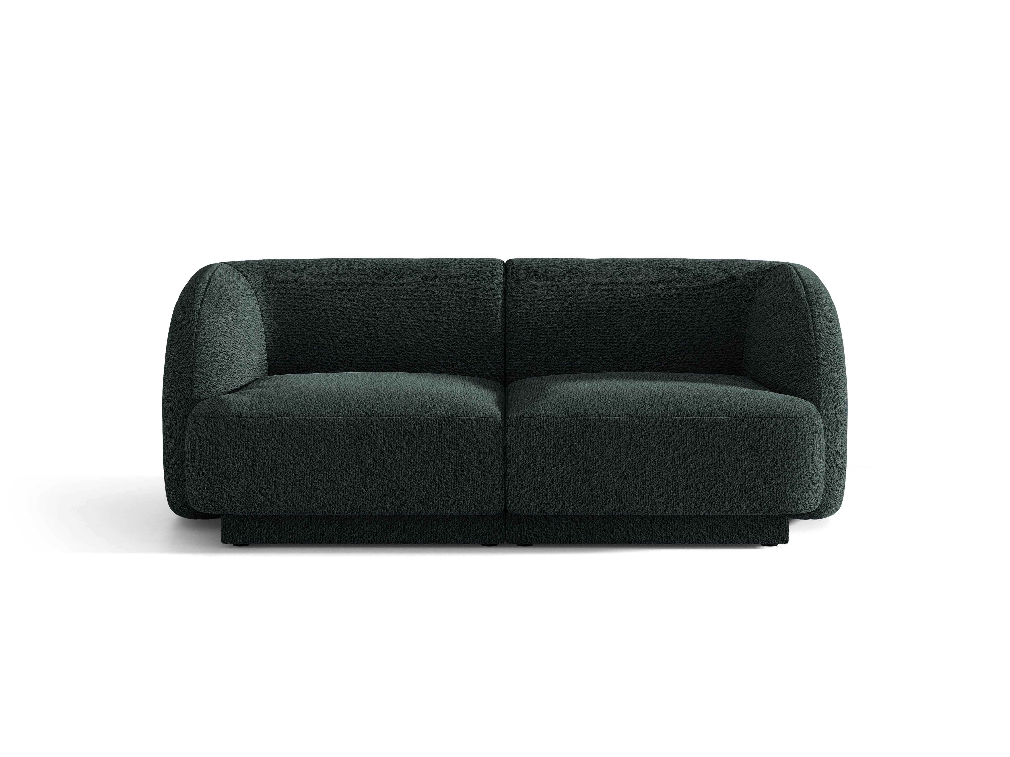 Sofa 2-osobowa MILEY czarny boucle do salonu