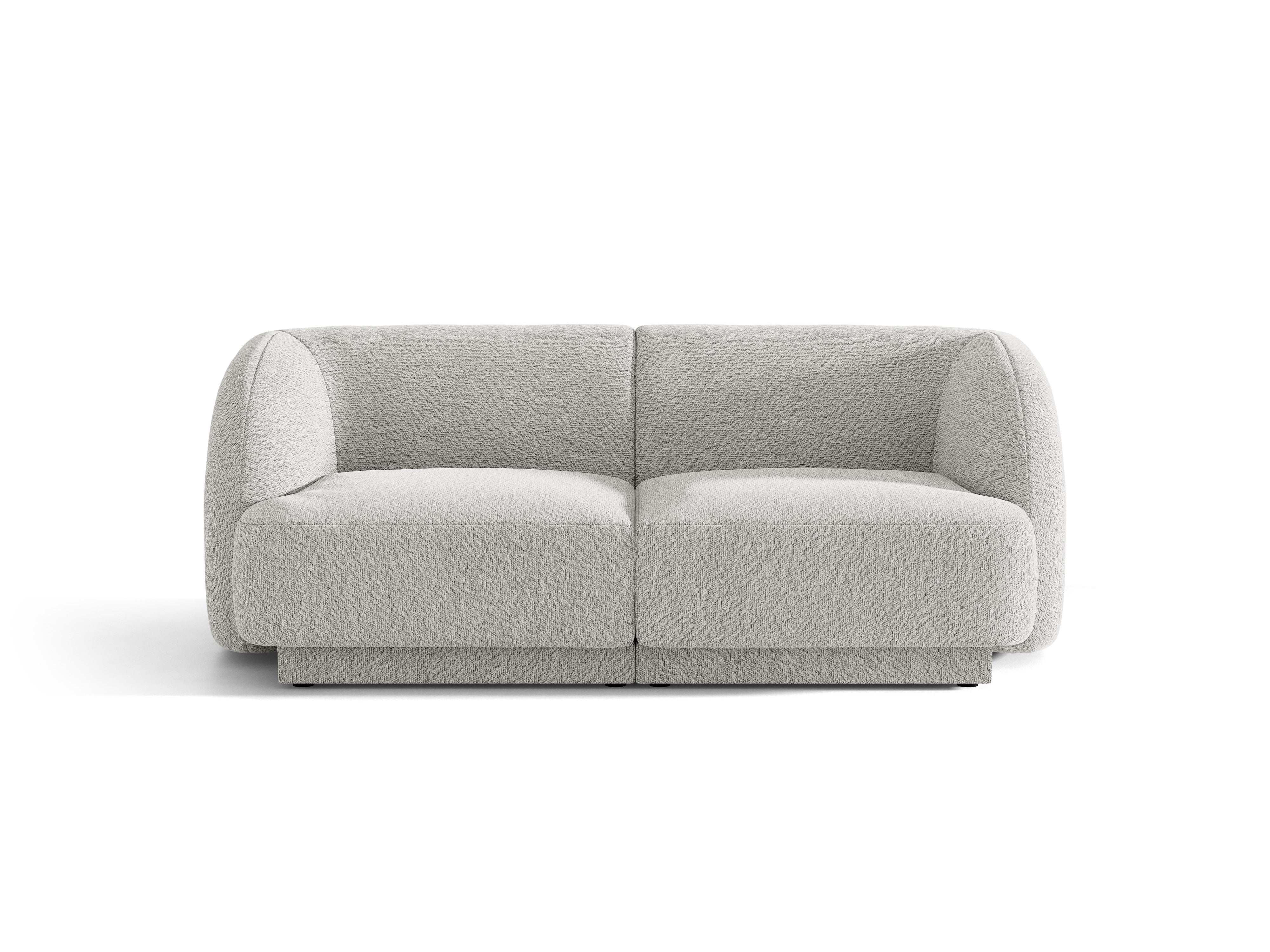 Sofa 2-osobowa MILEY jasnoszary boucle do salonu