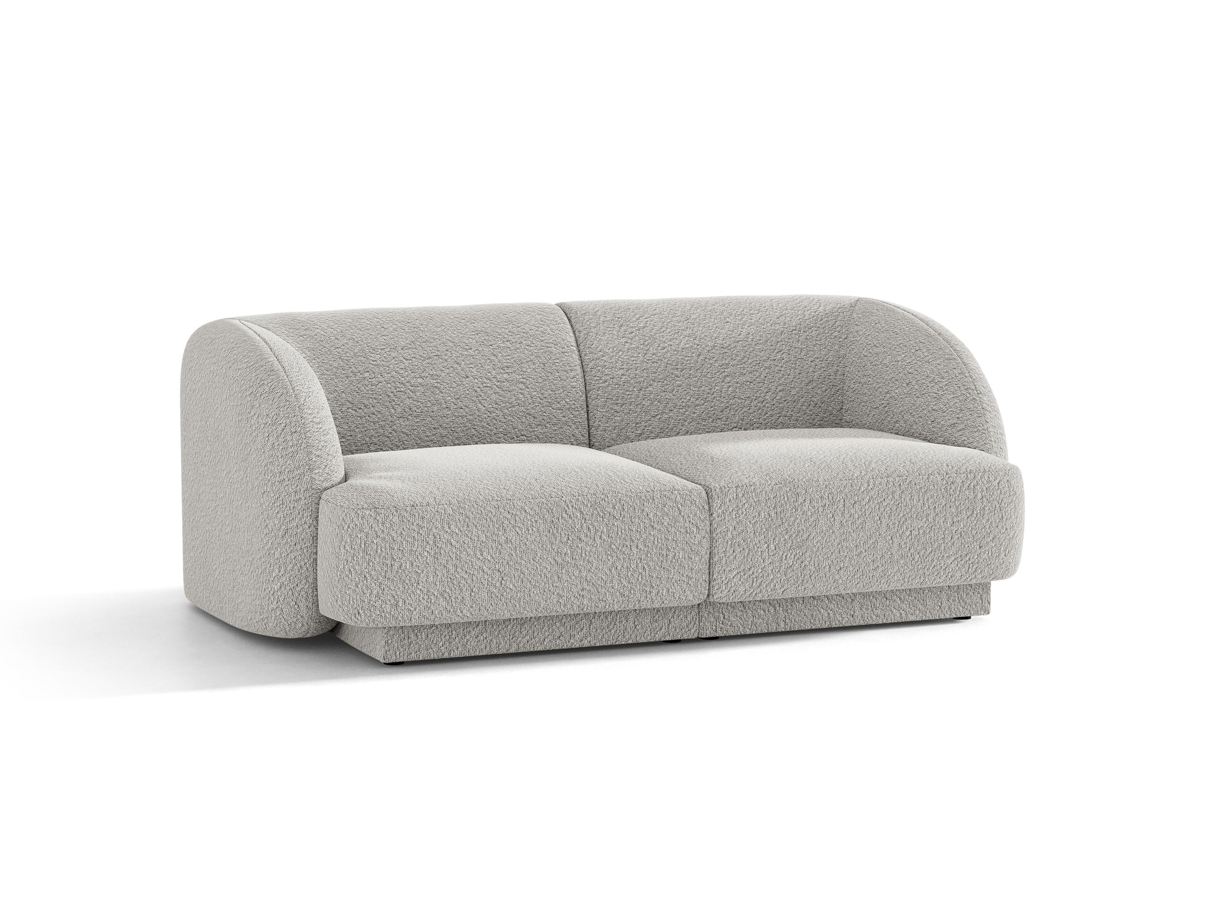 Sofa 2-osobowa MILEY jasnoszary boucle – Micadoni