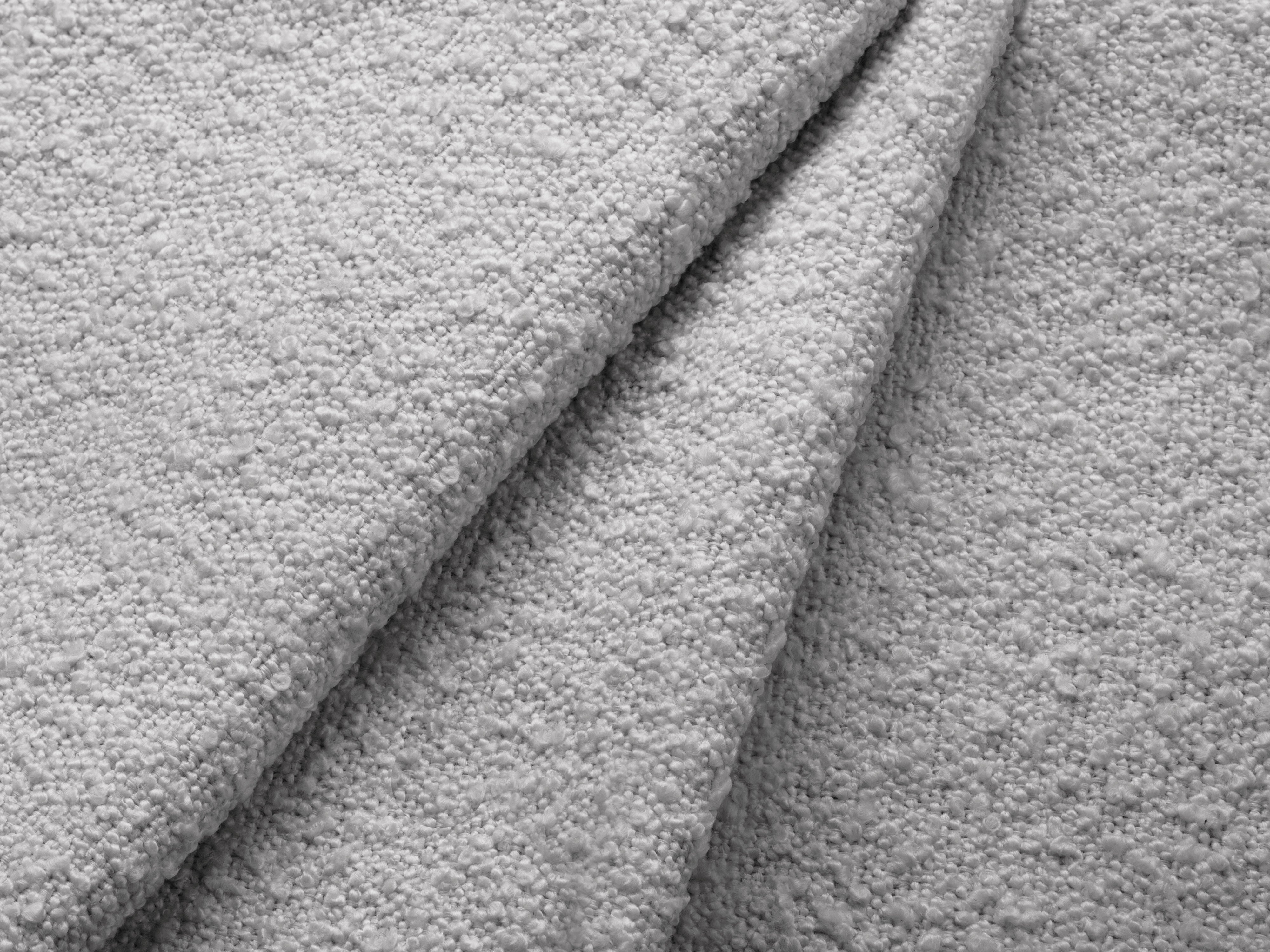 Sofa 2-Sitzer MILEY hellgrau Boucle