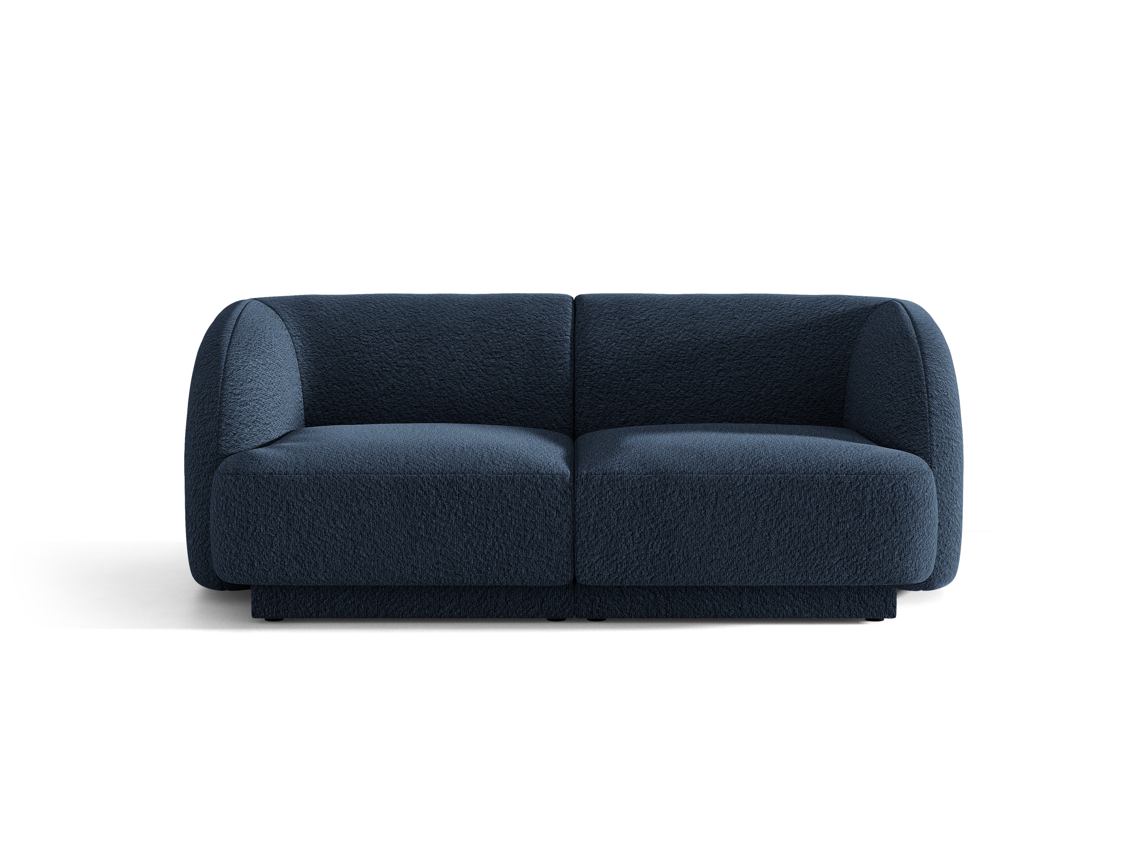Sofa 2-osobowa MILEY ciemnoniebieski boucle do salonu