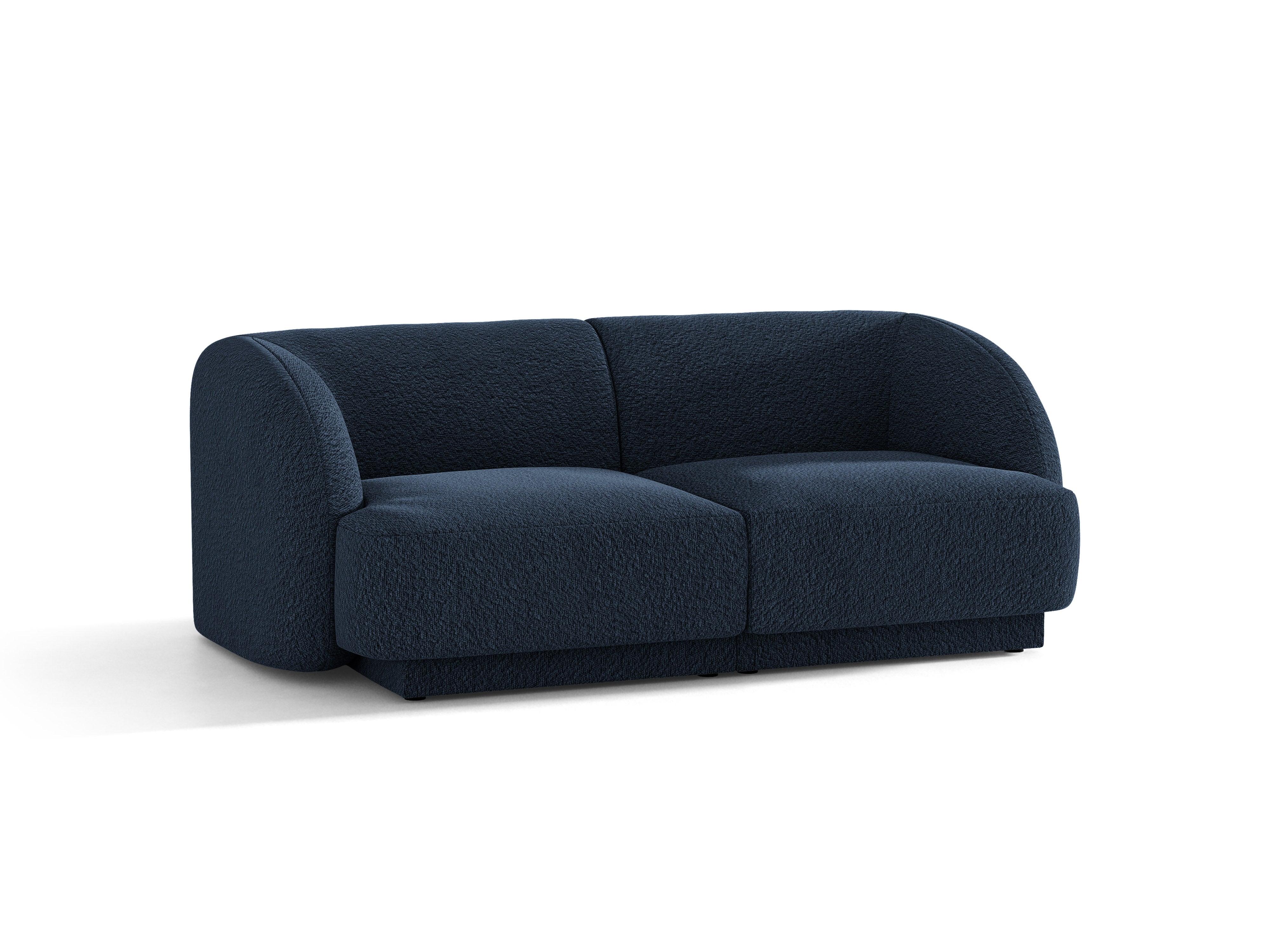 Sofa 2-osobowa MILEY ciemnoniebieski boucle – Micadoni