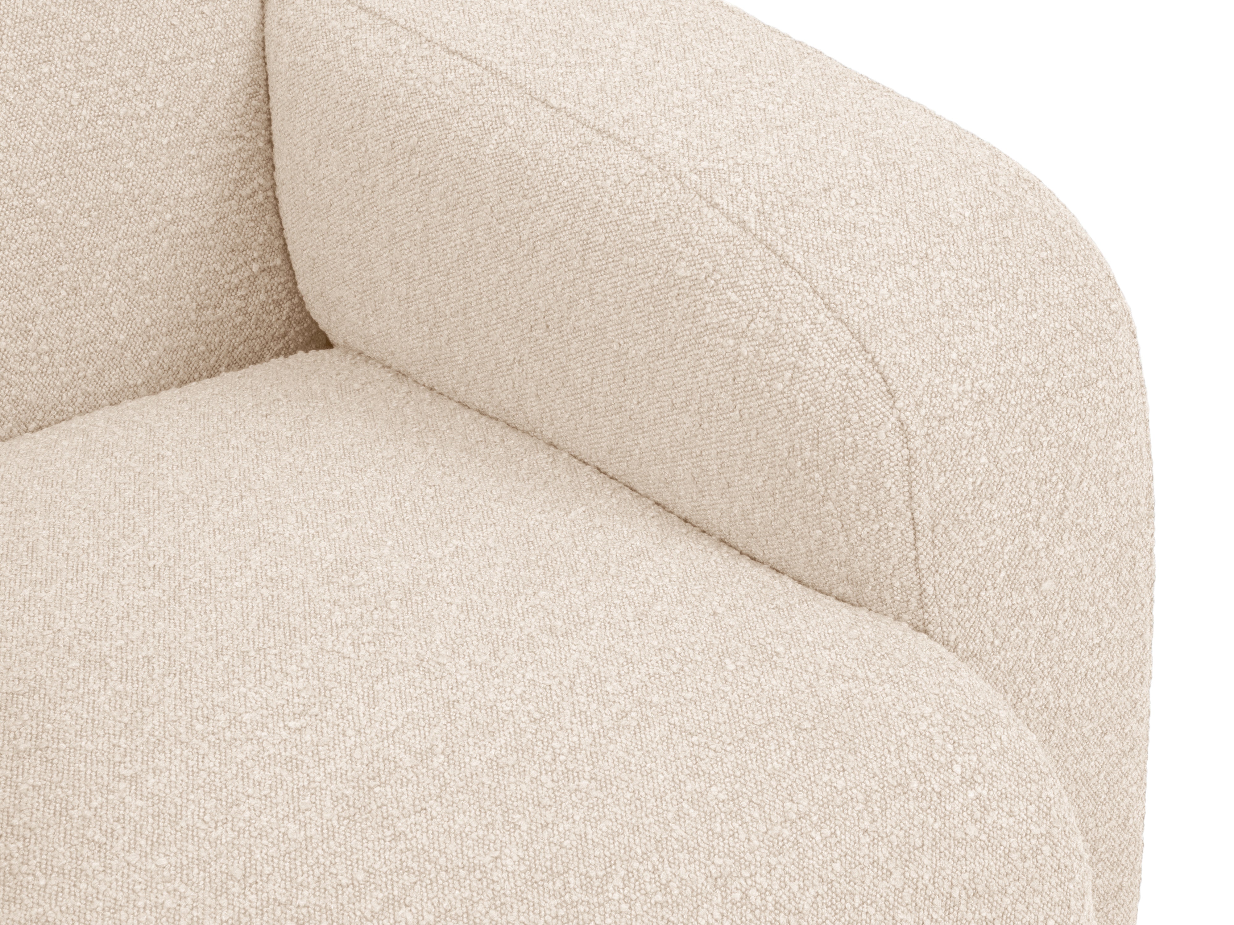 Sofa w tkaninie boucle 2-osobowa MOLINO beżowy Micadoni Eye on Design