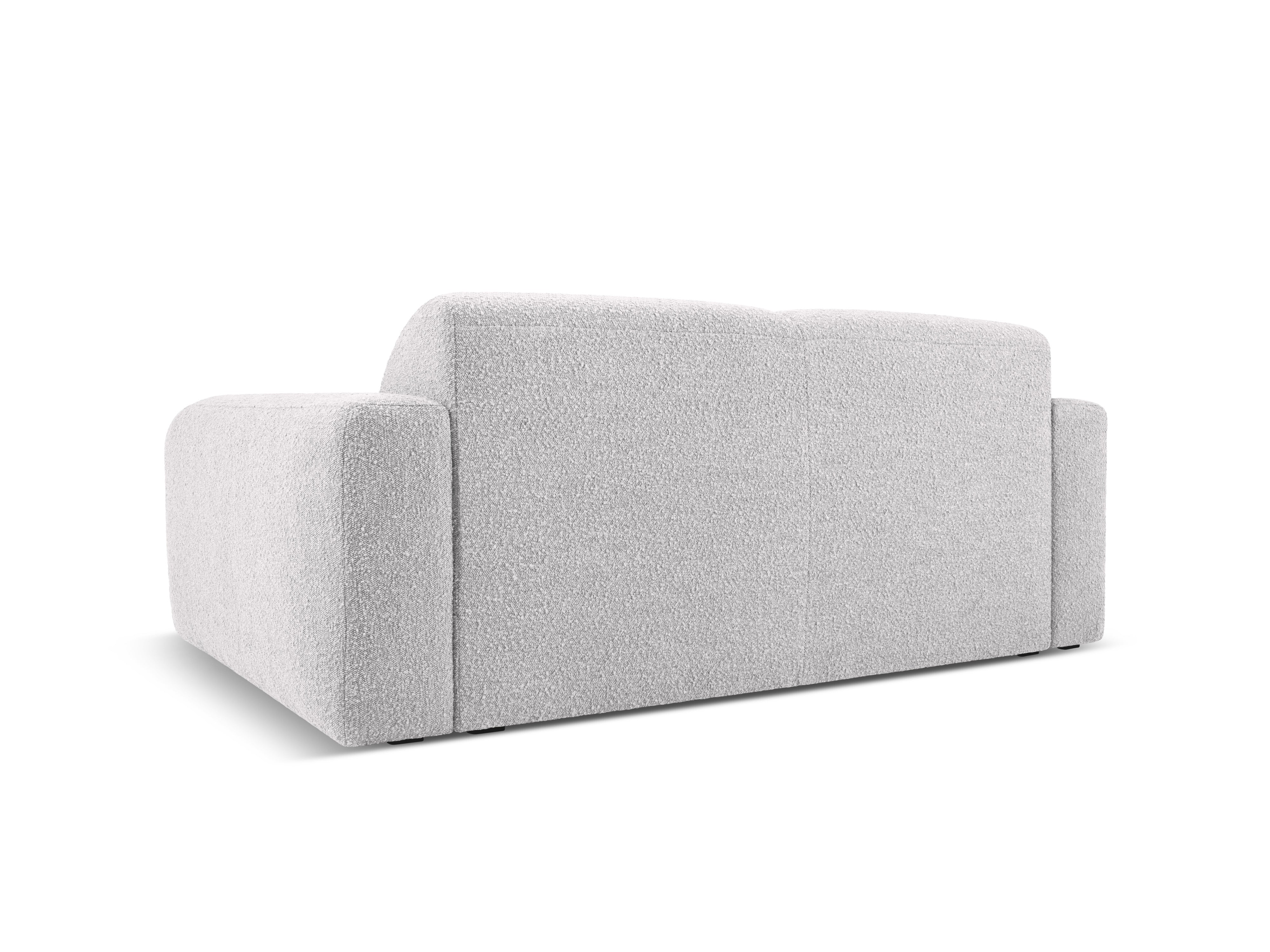 Sofa w tkaninie boucle 2-osobowa MOLINO jasnoszary Micadoni Eye on Design