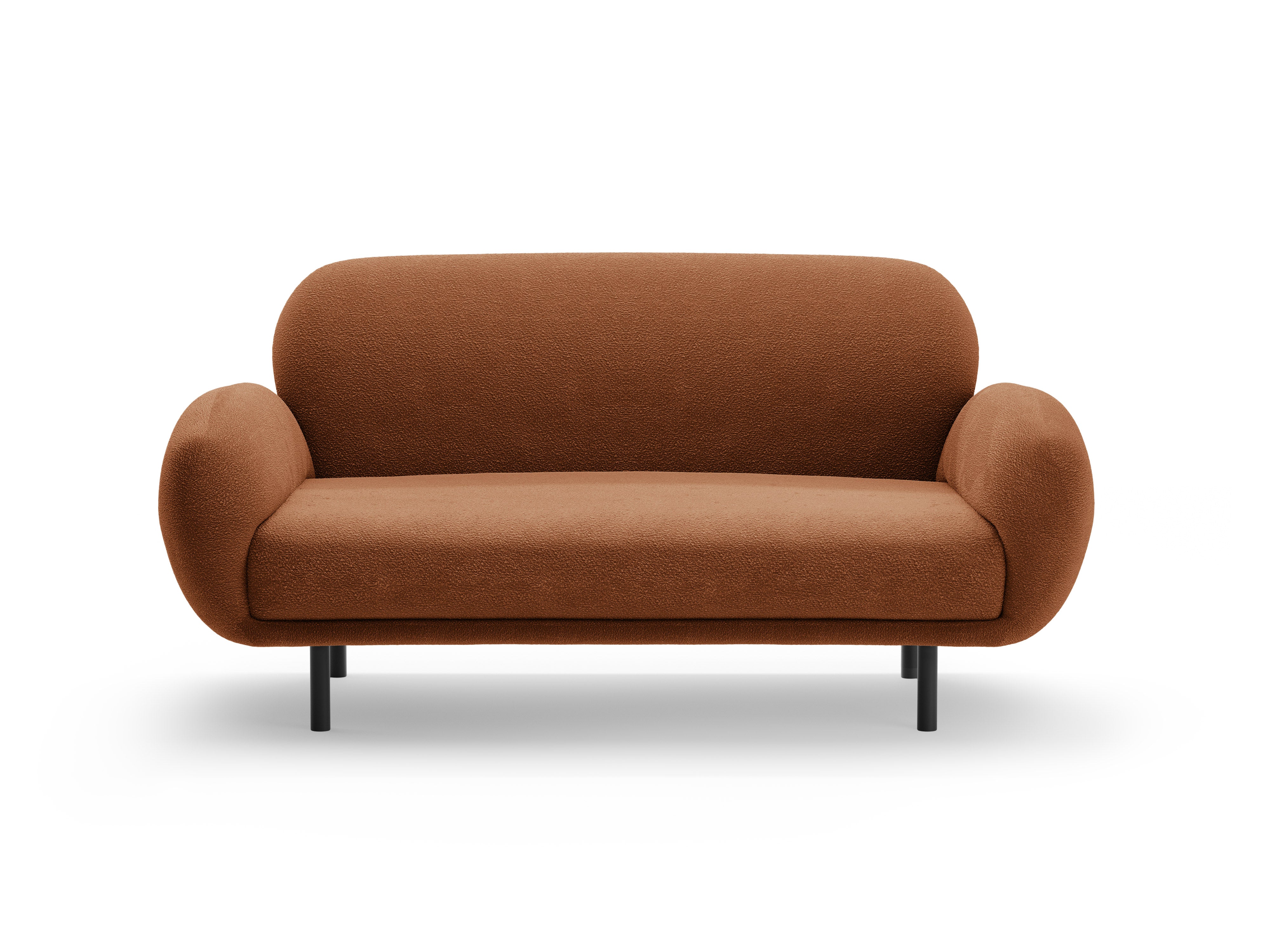 Sofa 2-Sitzer POPPY terrakotta Boucle
