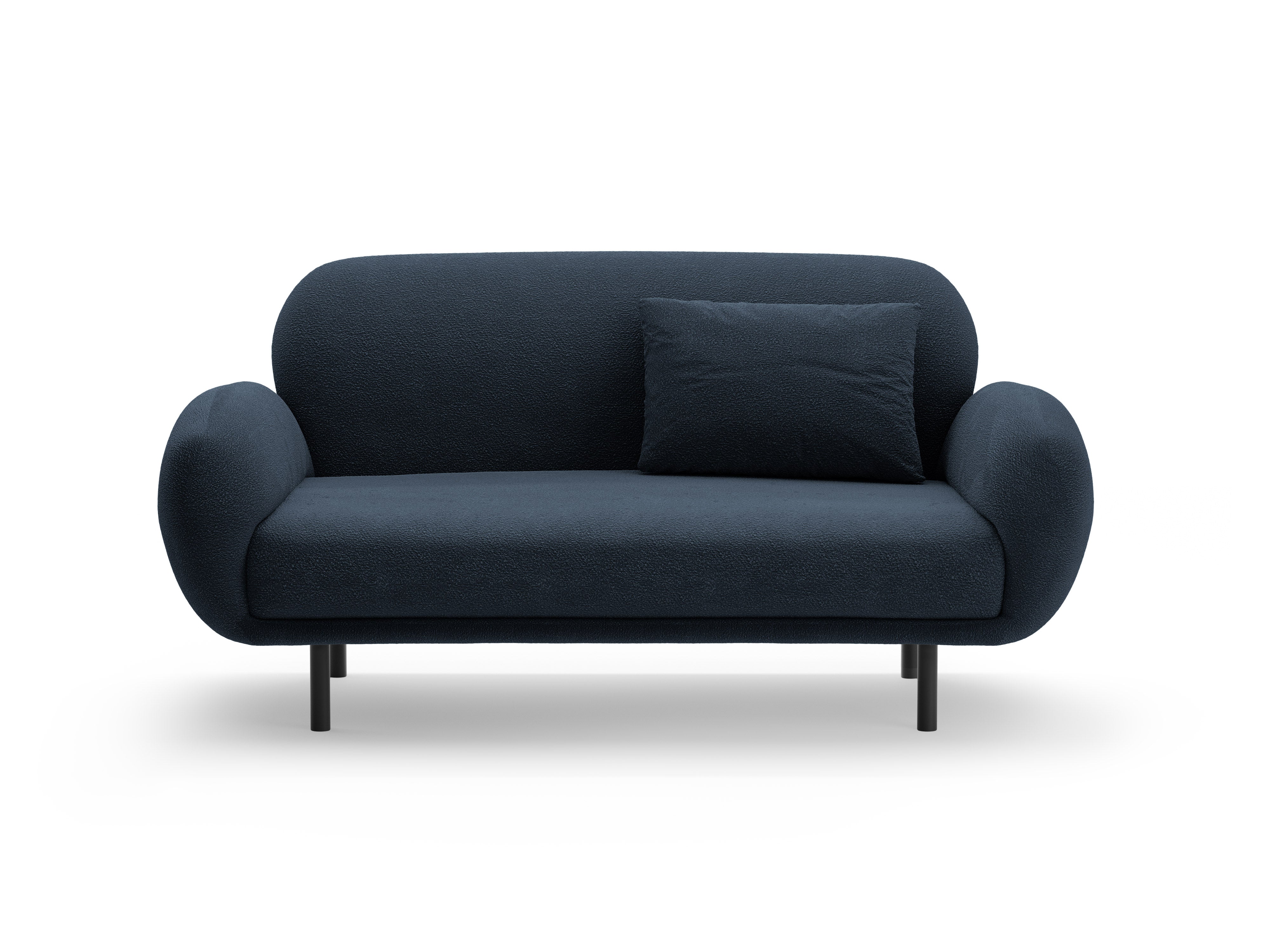 Sofa 2-sitzig POPPY marineblau Boucle
