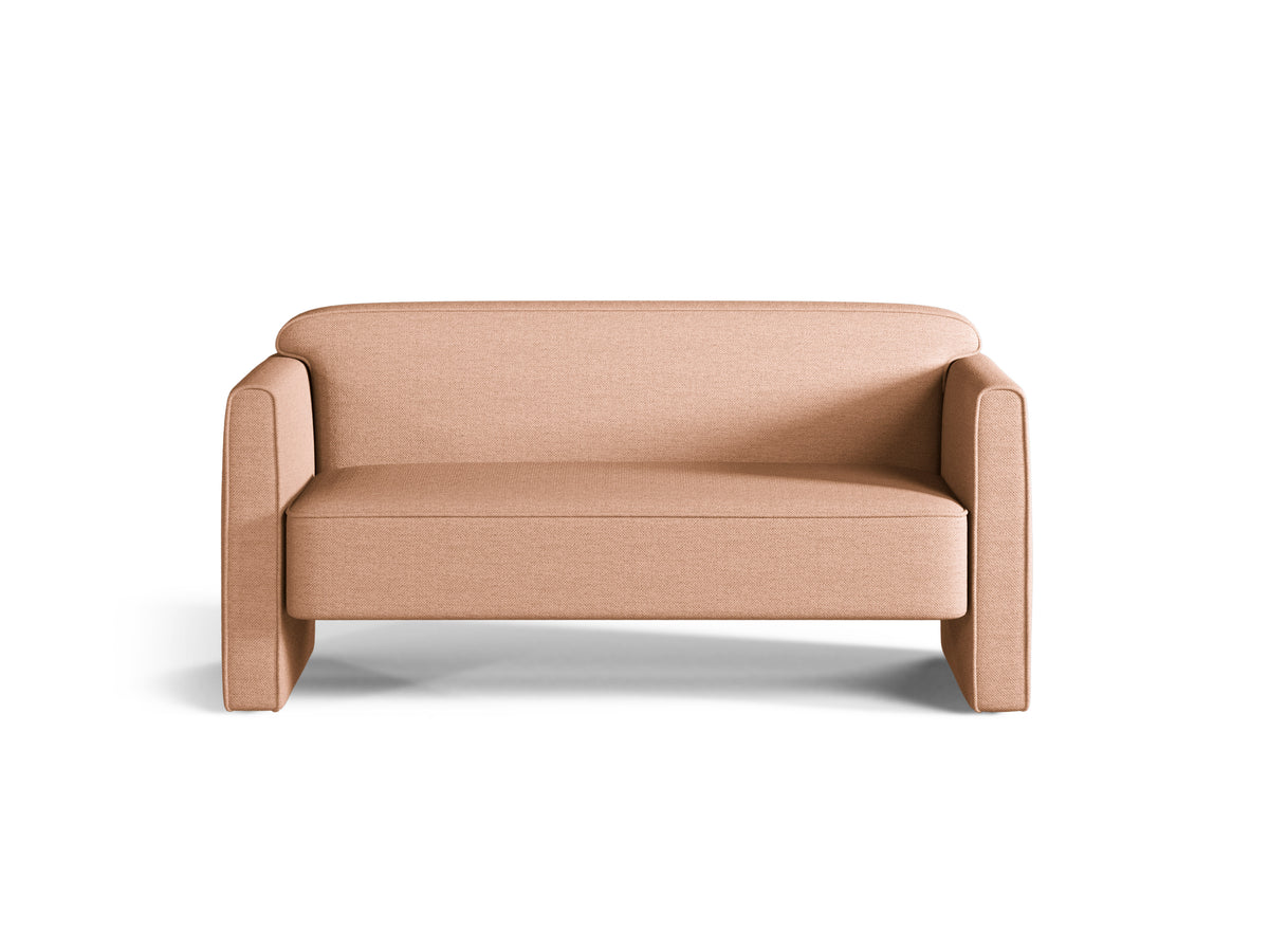 2-Seater Sofa ABBY Peach