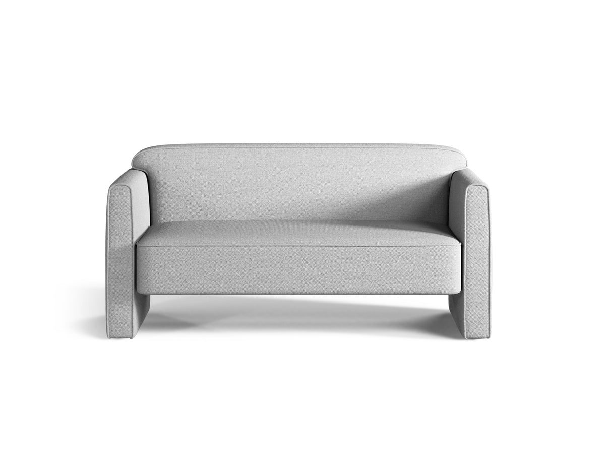 ABBY 2-Seater Sofa Light Gray