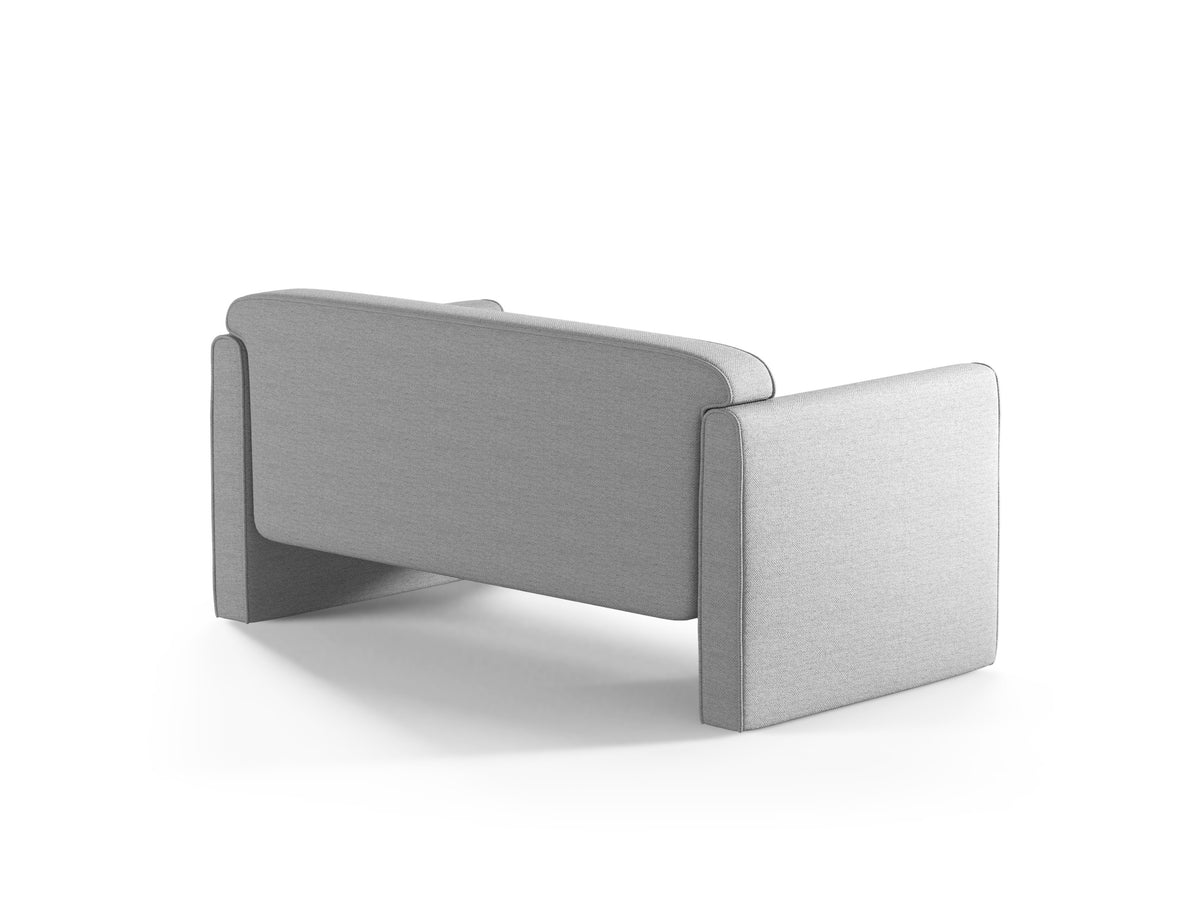 ABBY 2-Seater Sofa Light Gray
