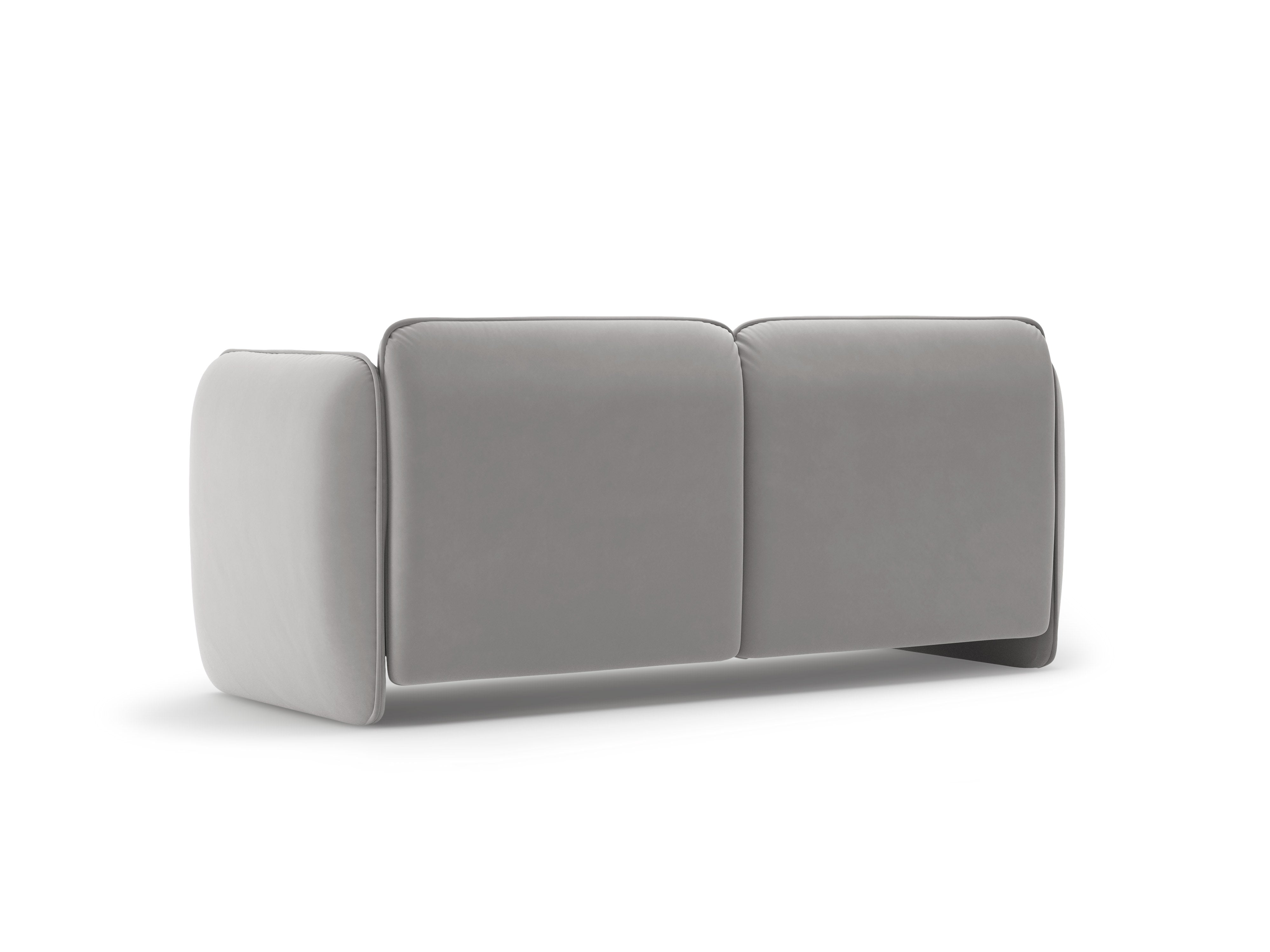 2-Seater Velvet Sofa GEORGIA Light Gray