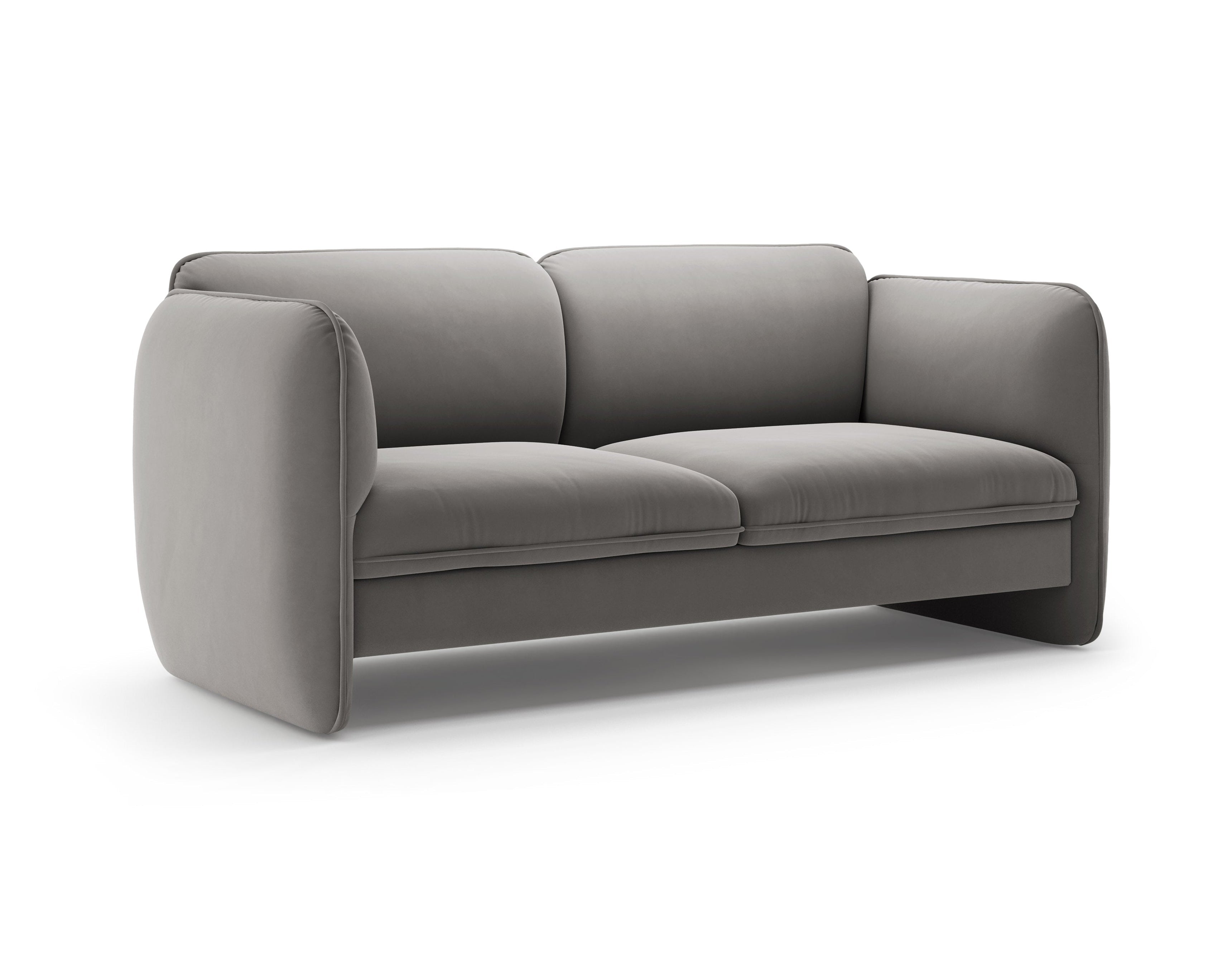 2-Seater Velvet Sofa GEORGIA Gray