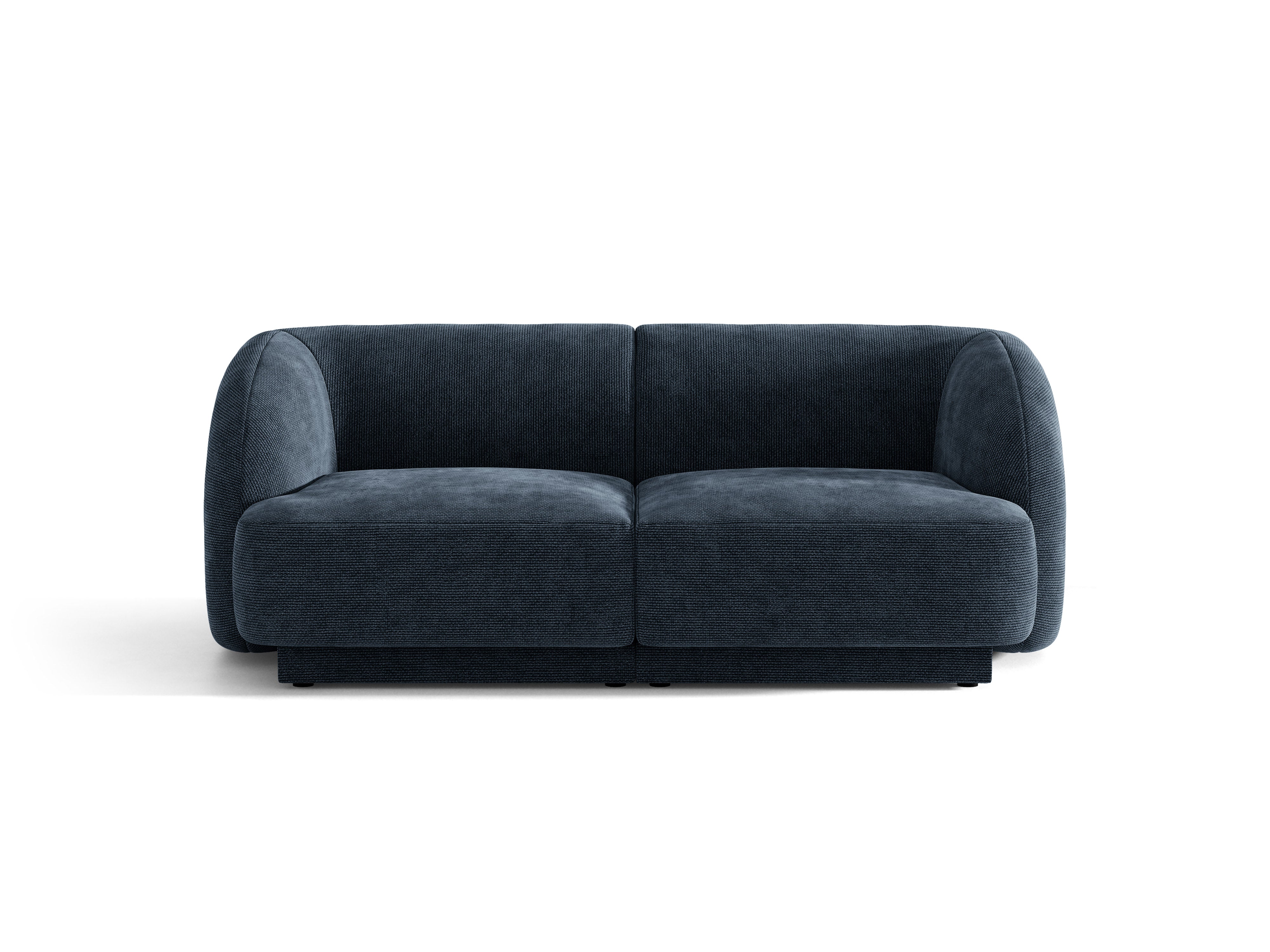 Sofa 2-osobowa MILEY granatowy szenil jedwabisty – Micadoni