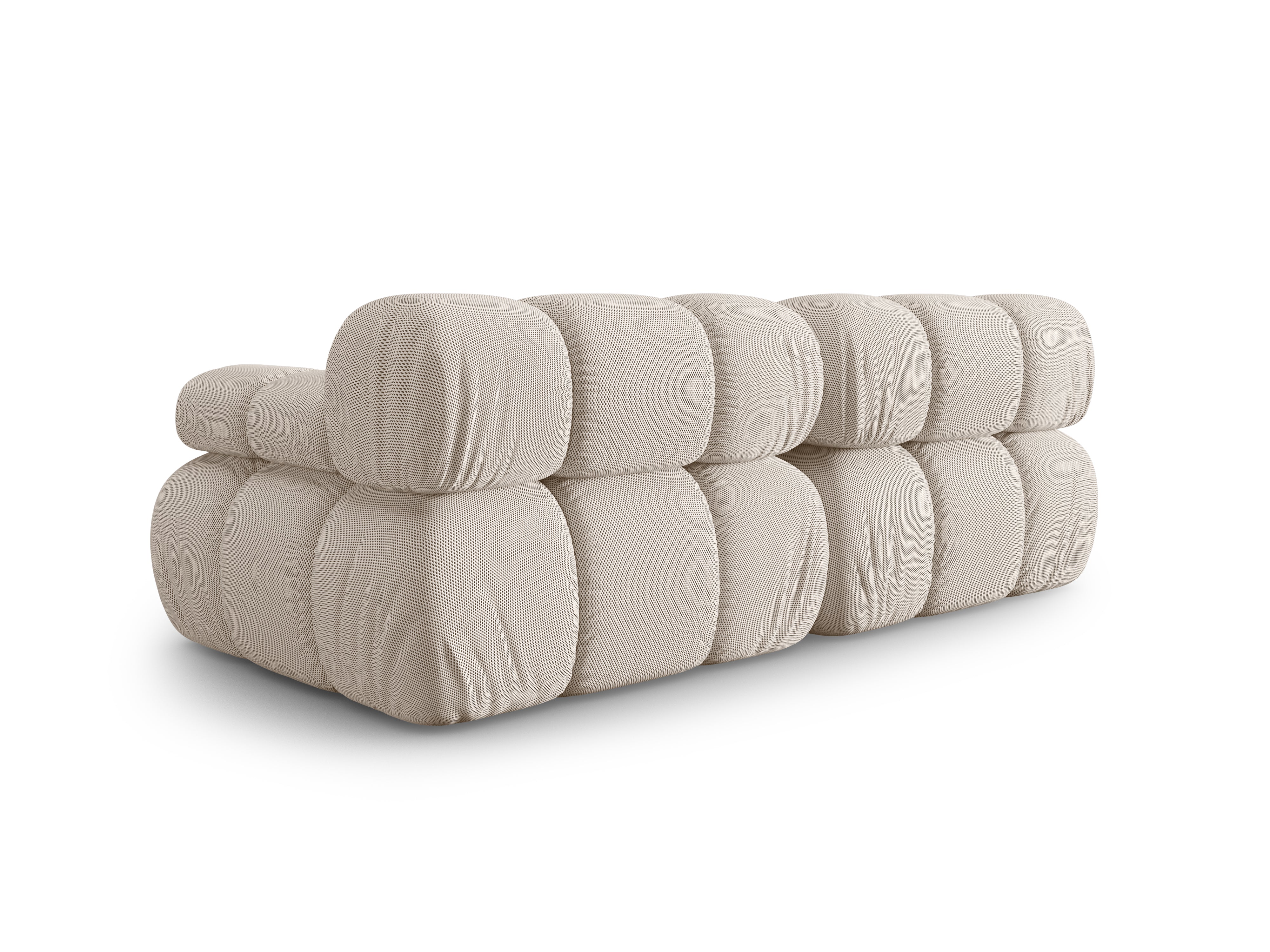 2-Seater Modular Sofa BELLIS in Beige 3D Fabric