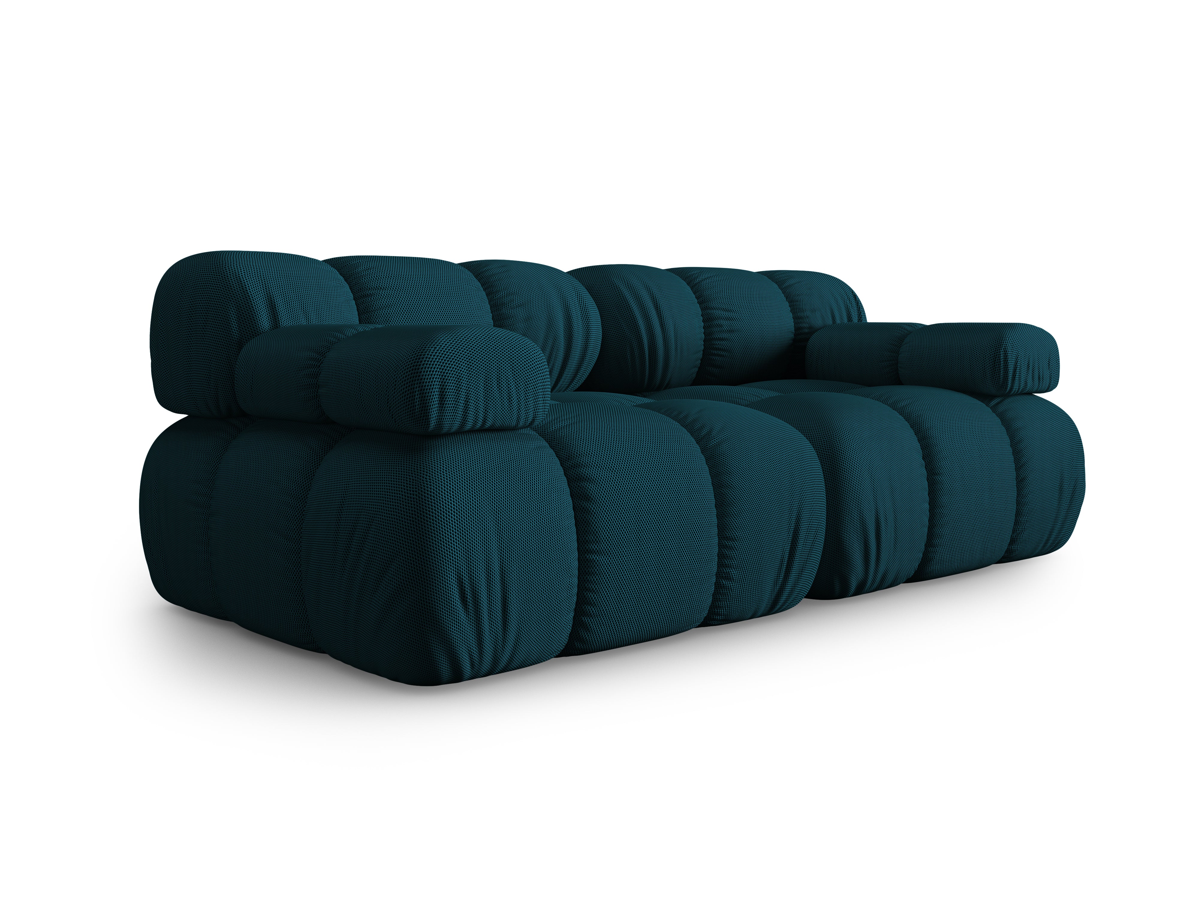 2-Seater Modular Sofa BELLIS in Sea Green 3D Fabric