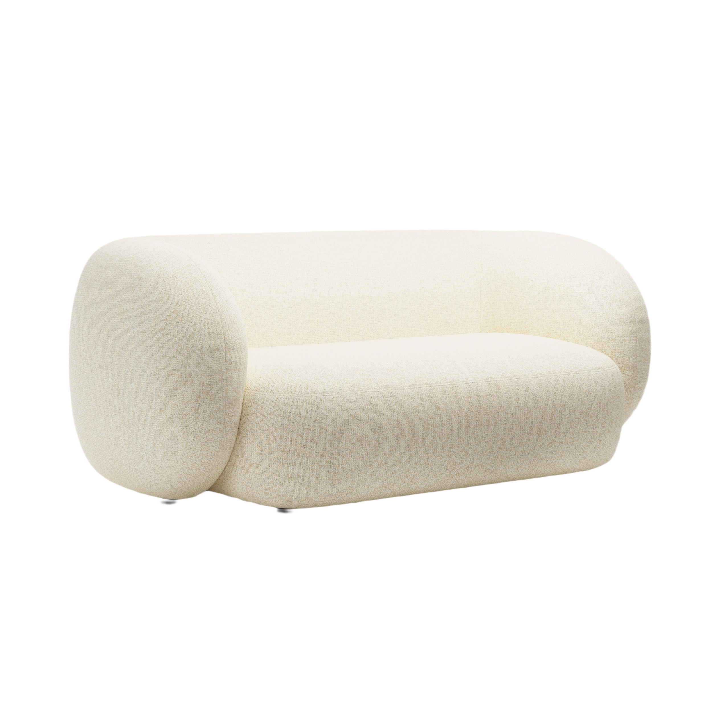 Sofa 2-sitzig KATE hellbeige Melange