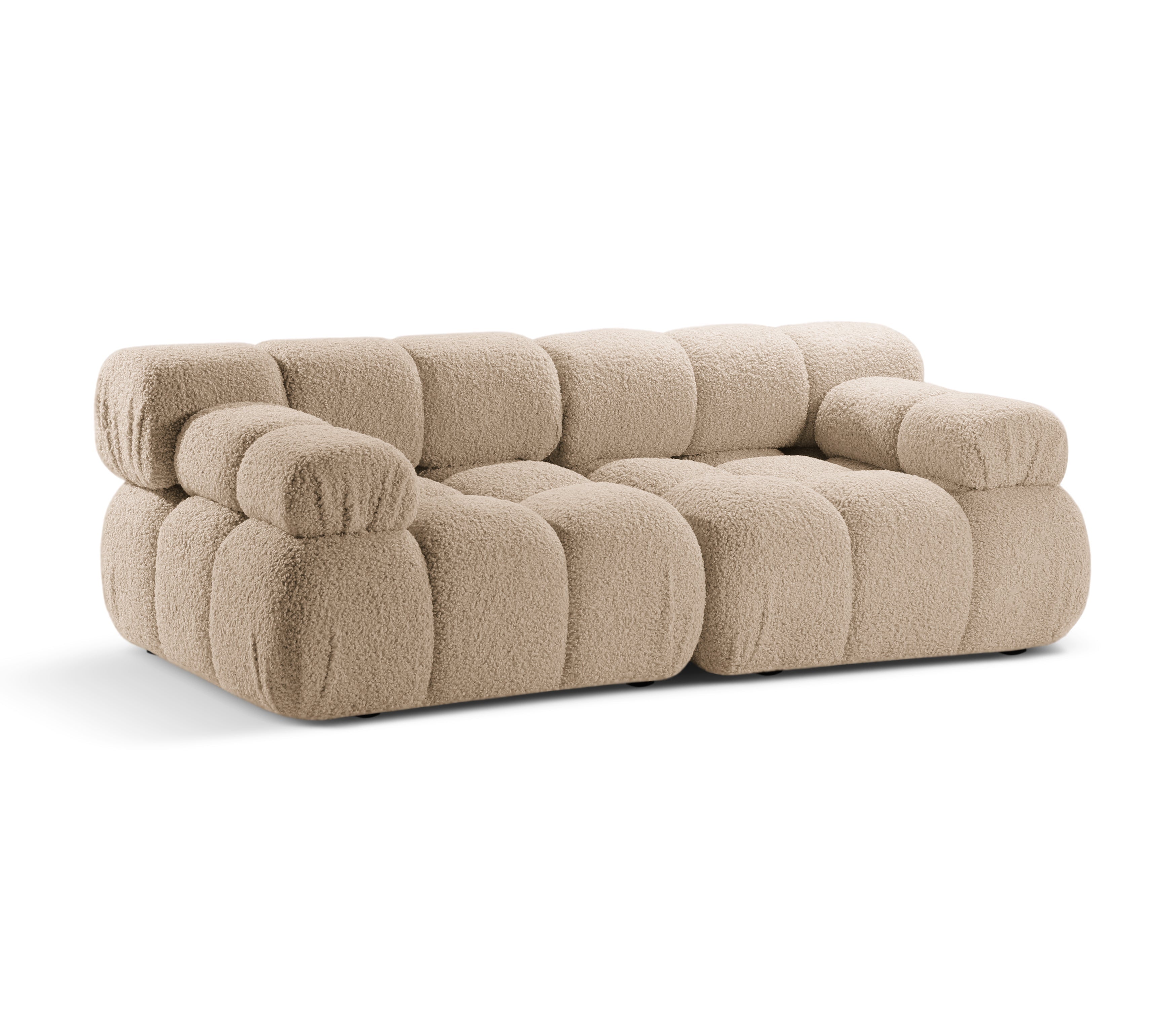 BELLIS Sand Boucle 2-Seater Modular Sofa