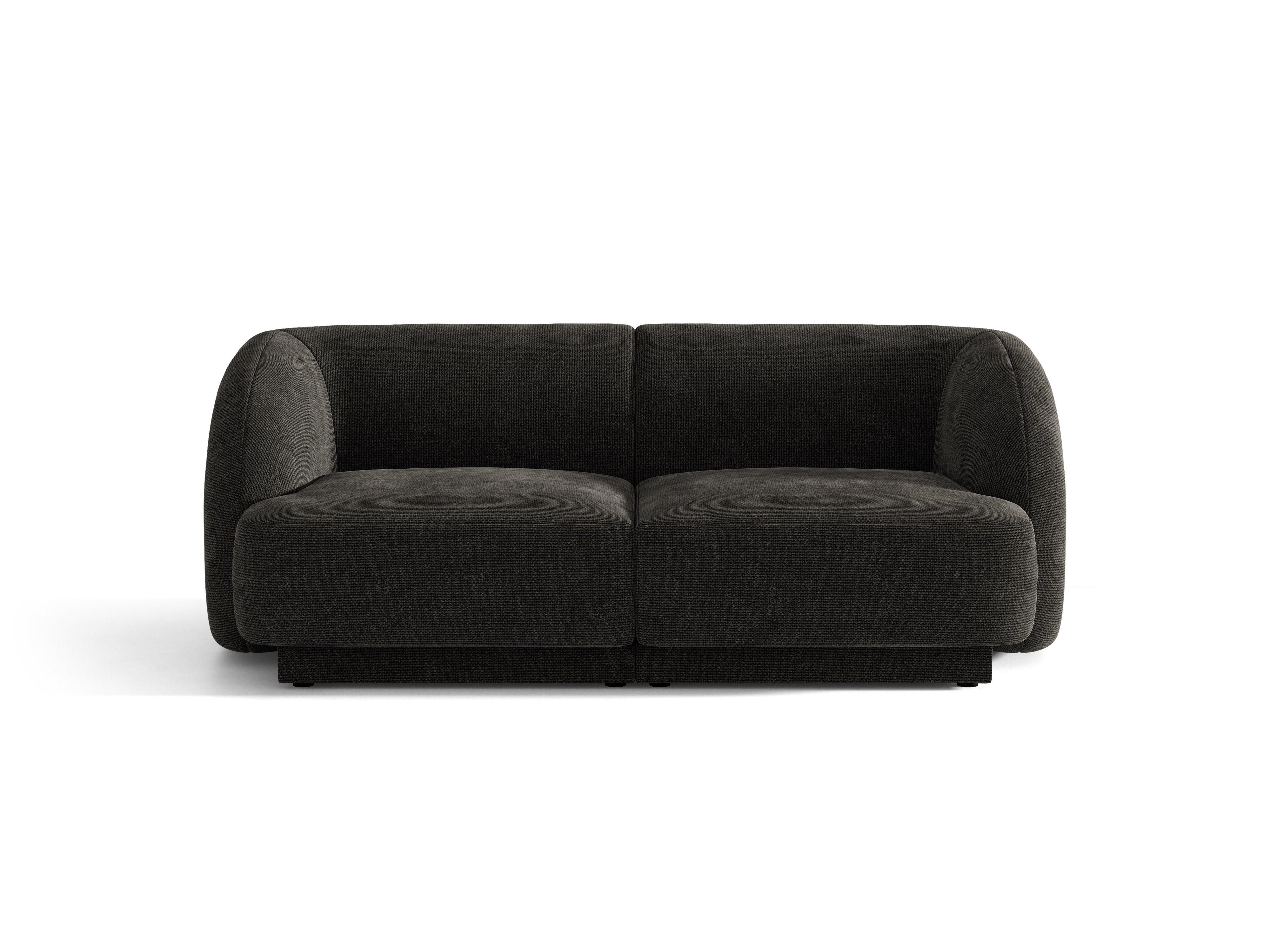 Sofa 2-osobowa MILEY czarny szenil do salonu