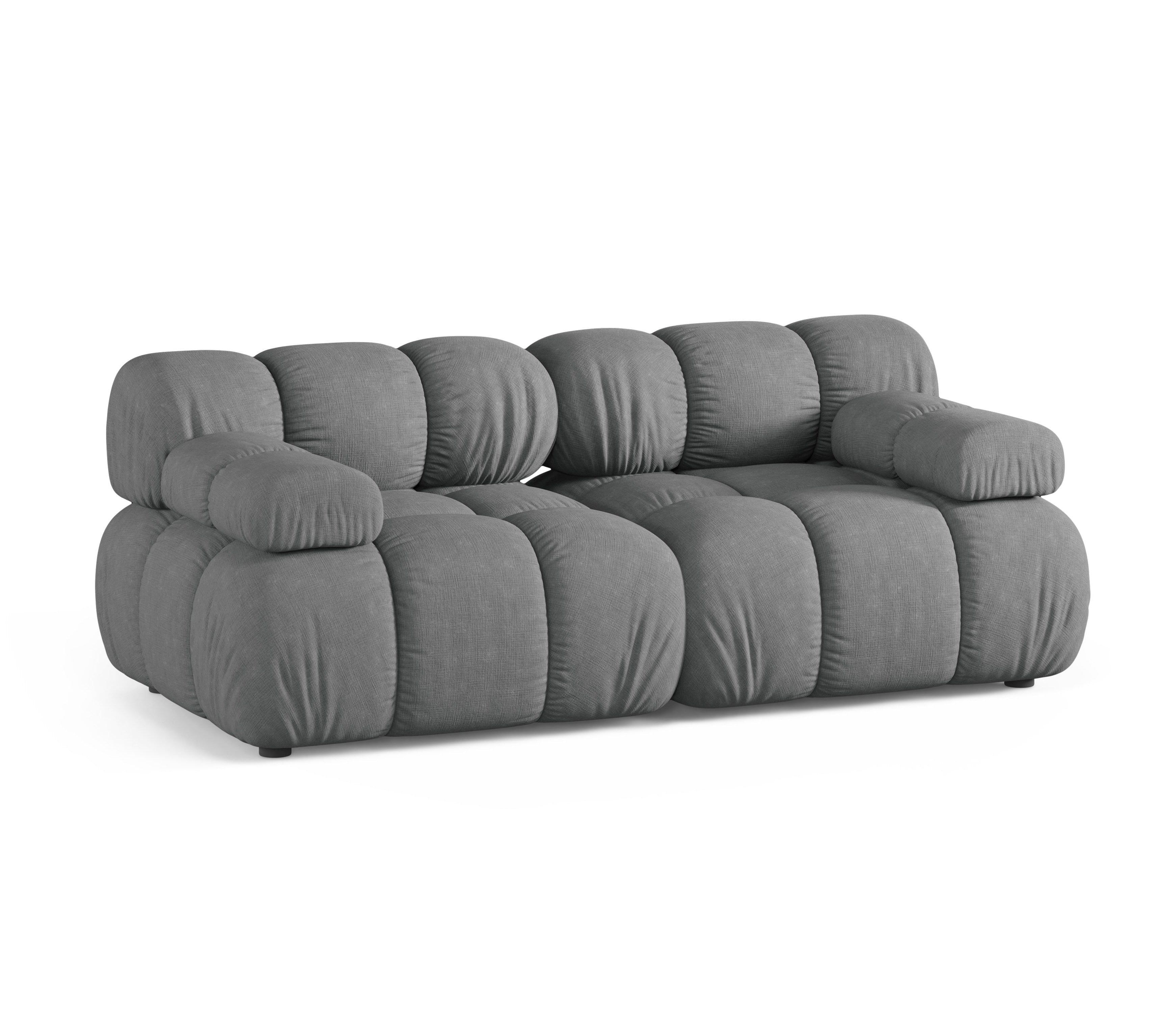 BELLIS Gray Modular 2-Seater Sofa