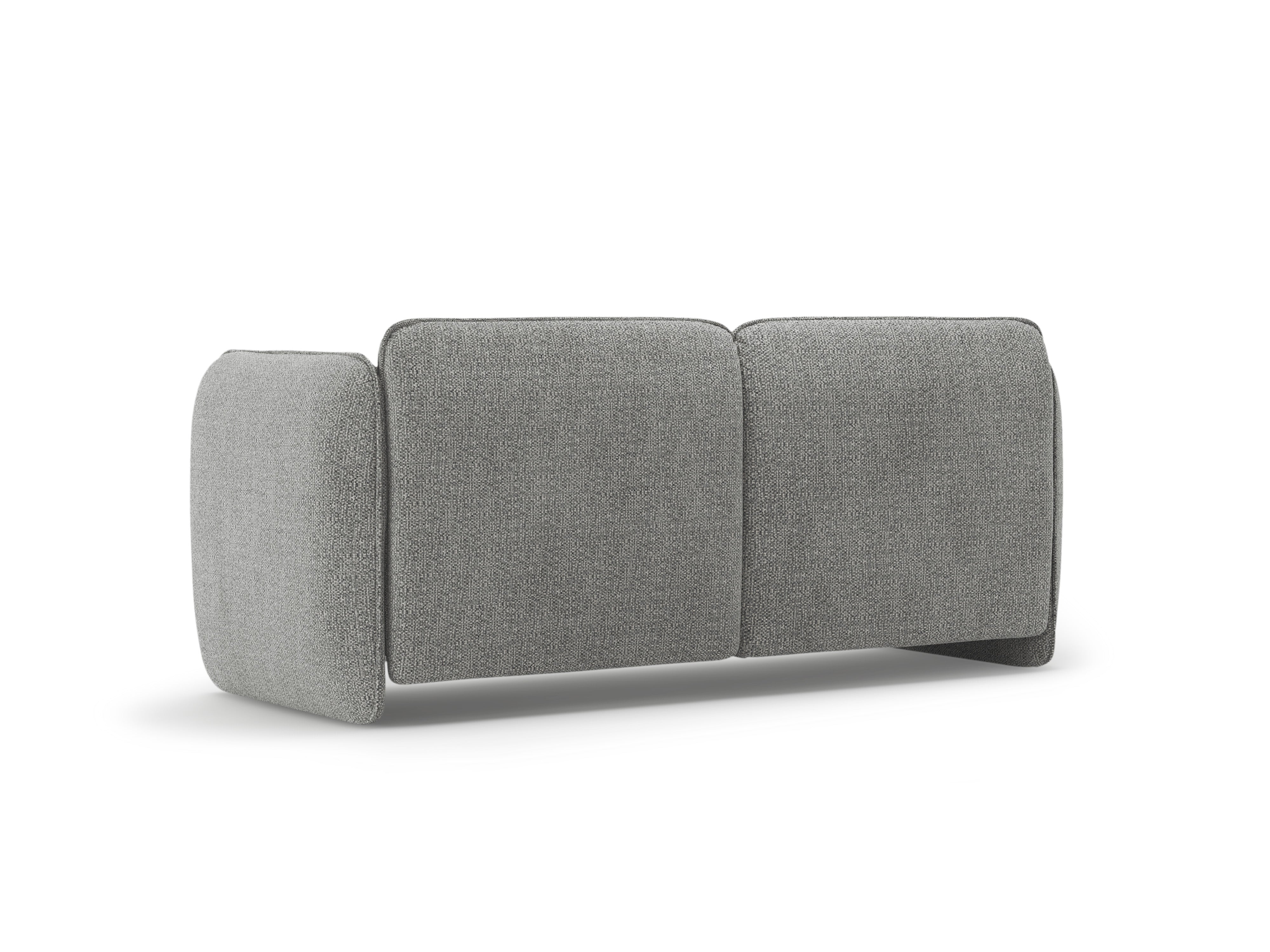2-Seater Sofa GEORGIA in Gray Chenille